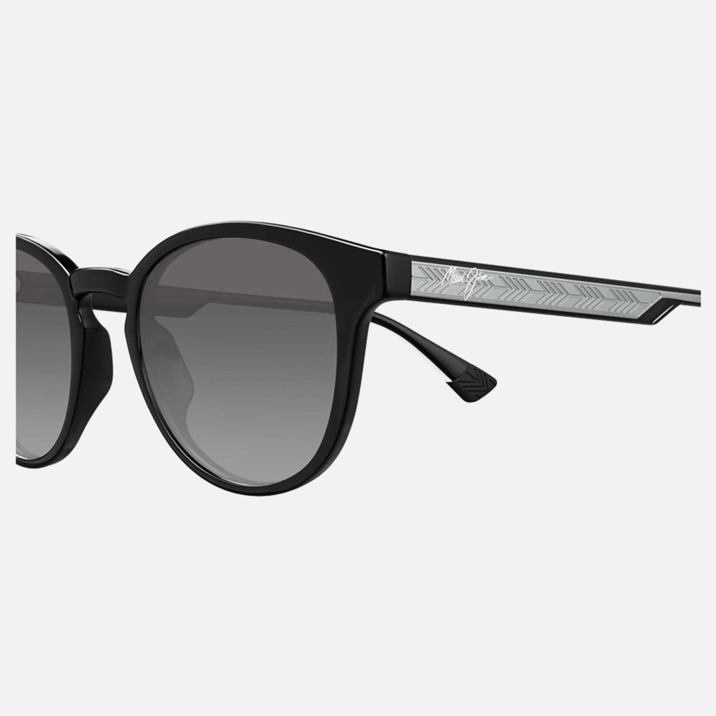 Maui 50mm Jim Hiehie Gs636 Black Squared Polarized Unisex Sunglasses - Detail View