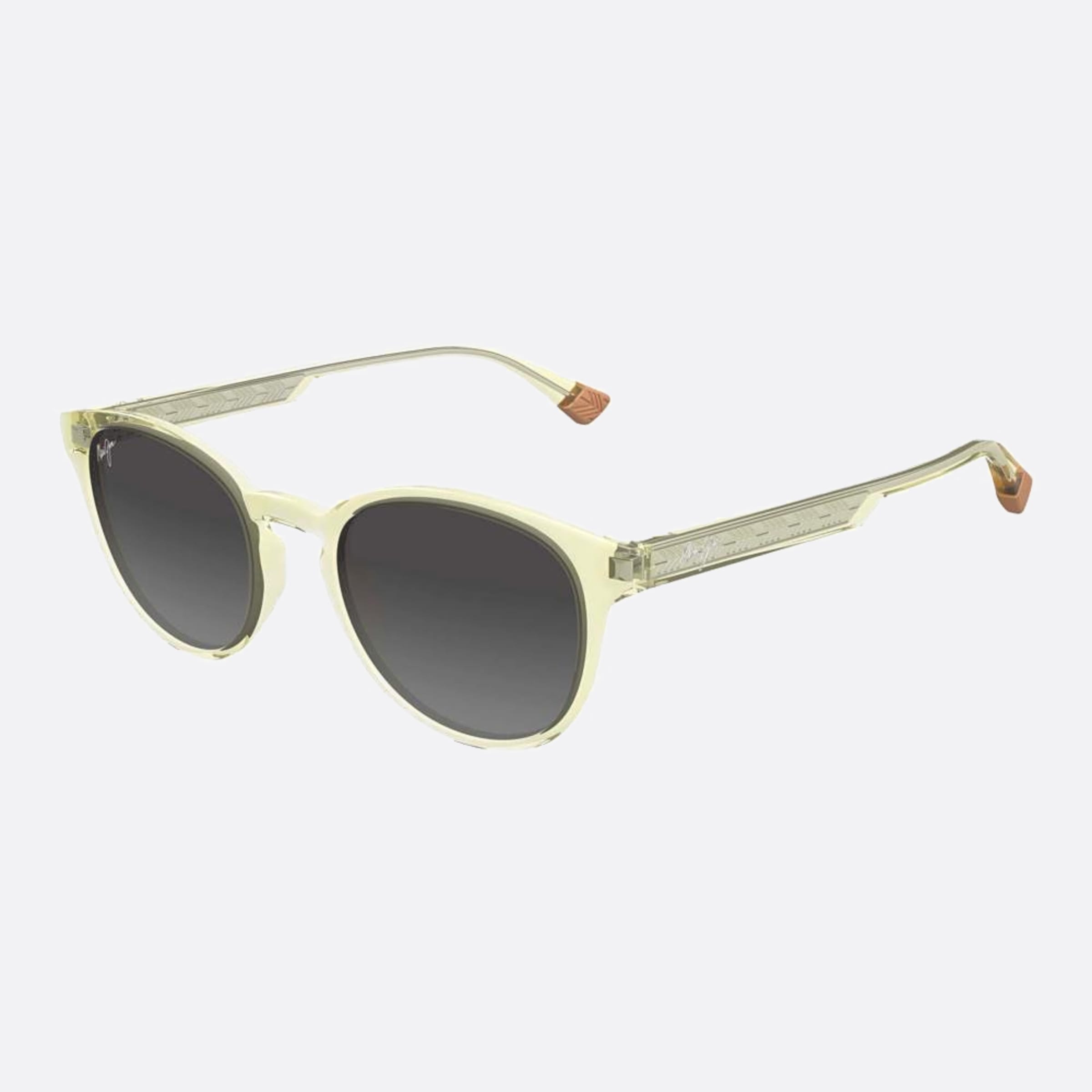 Maui 50mm Jim Hiehie Gs636 Yellow Squared Polarized Unisex Sunglasses - Side View