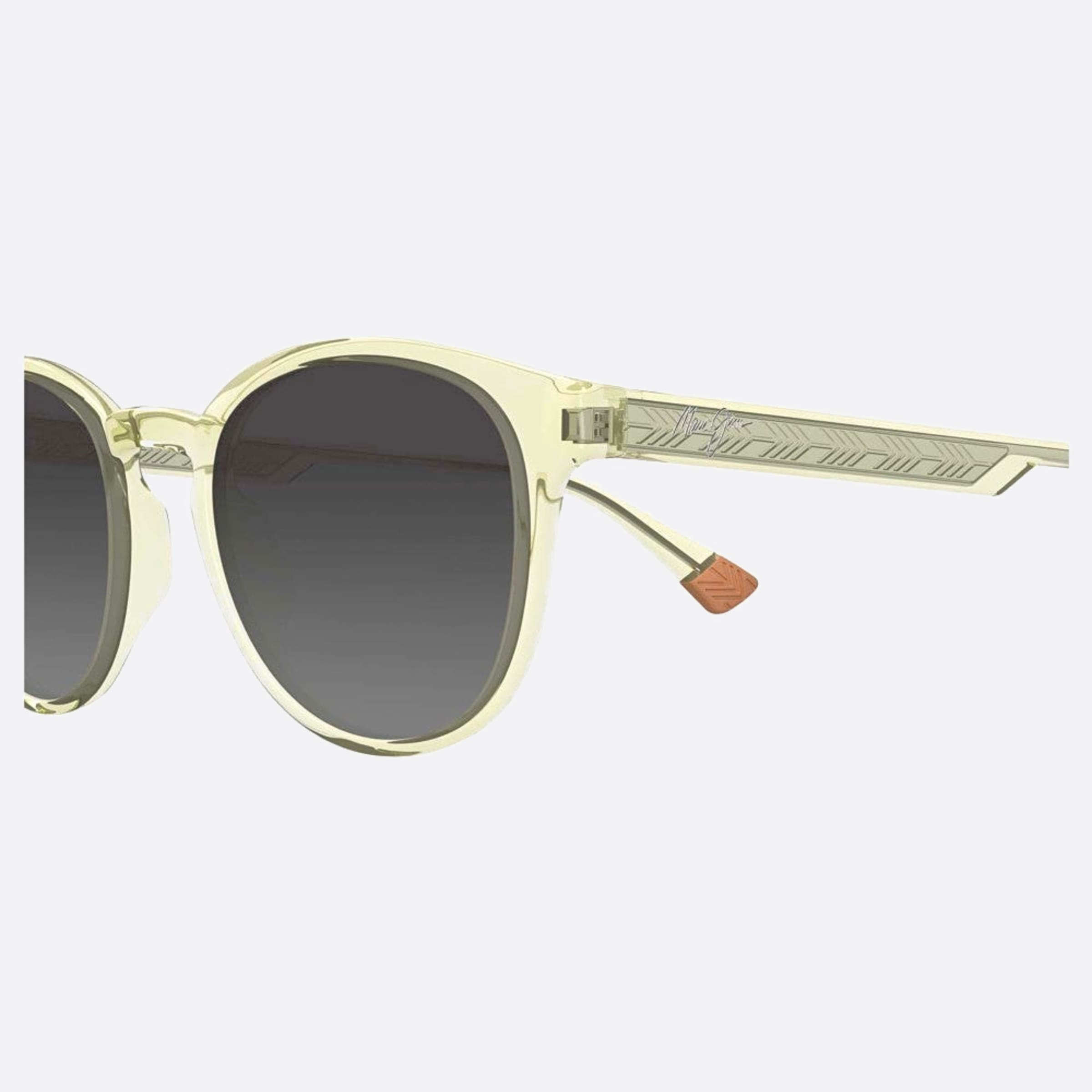 Maui 50mm Jim Hiehie Gs636 Yellow Squared Polarized Unisex Sunglasses - Detail View