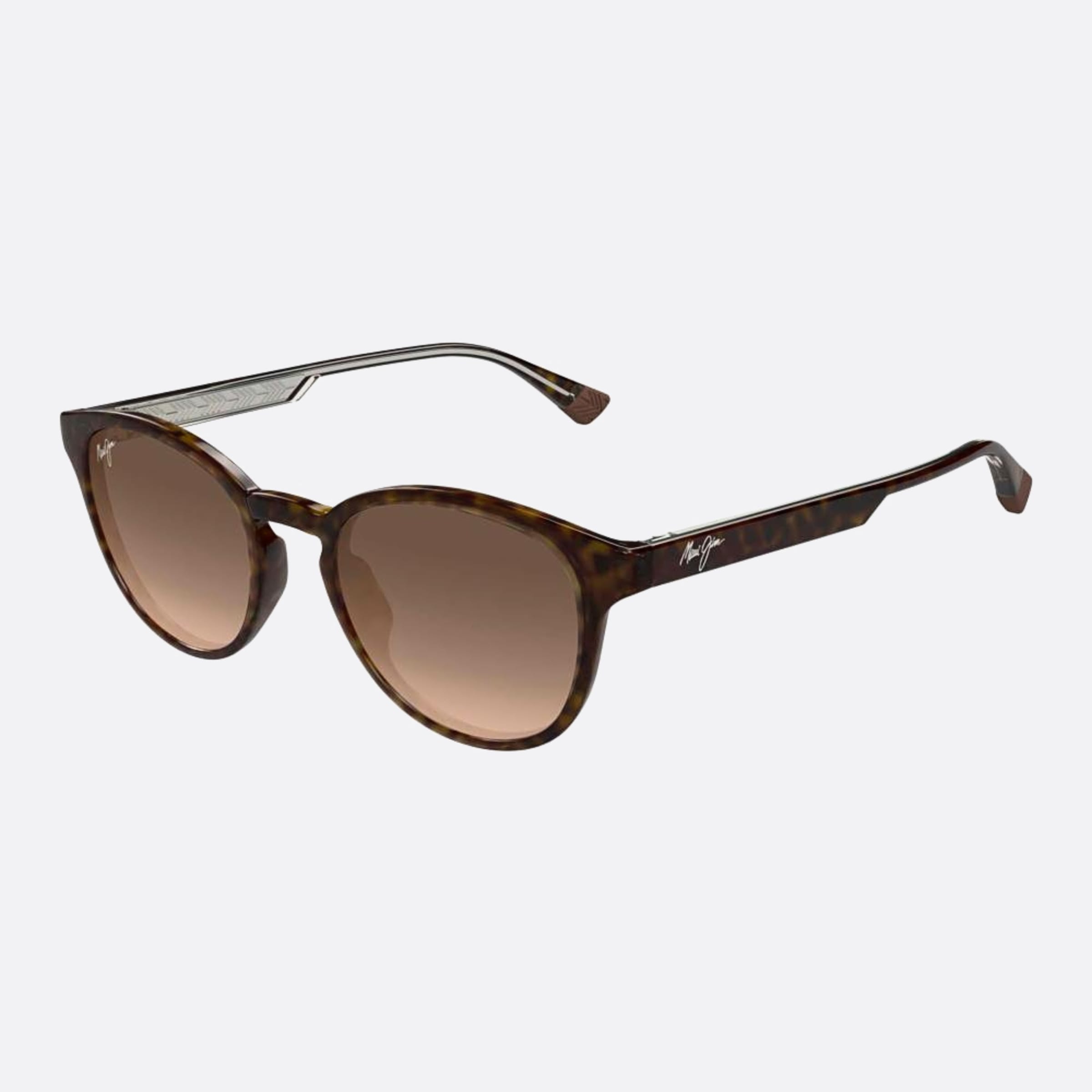 Maui 50mm Jim Hiehie Hs636 Havana Squared Polarized Unisex Sunglasses - Side View