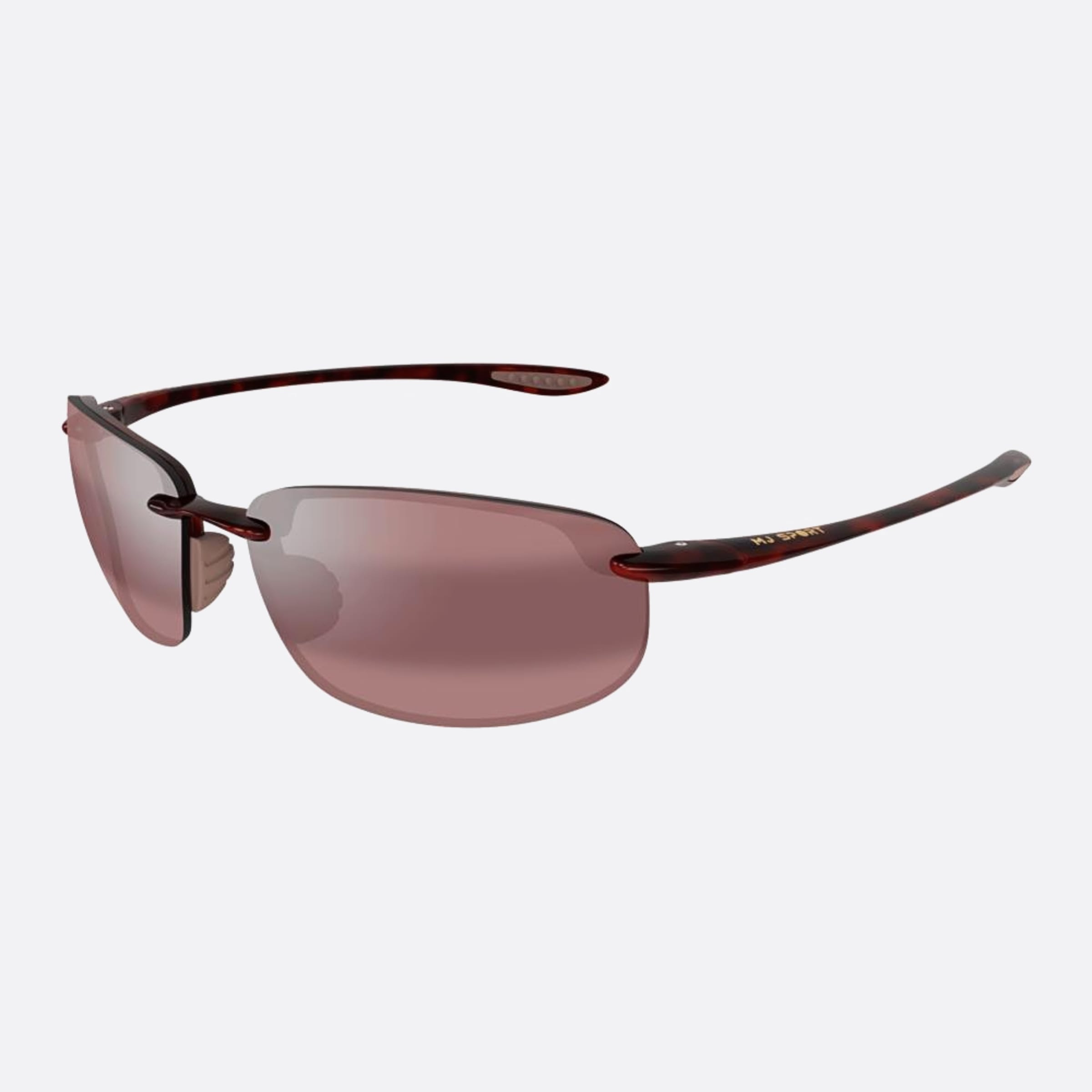 Maui 64mm Jim Okipa R407 Havana Geometric Polarized Unisex Sunglasses - Side View