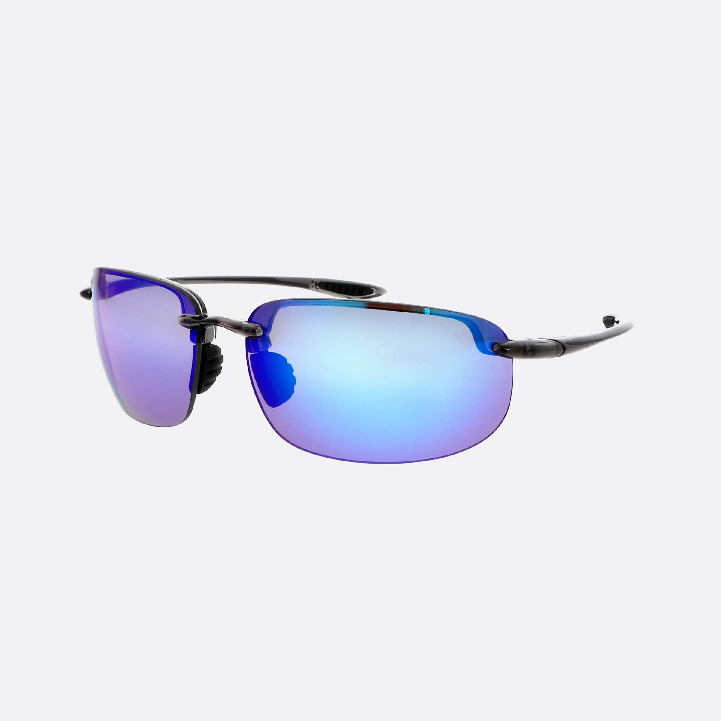 Maui 64mm Jim Okipa B407 B407 Grey Geometric Polarized Unisex Sunglasses - Main View