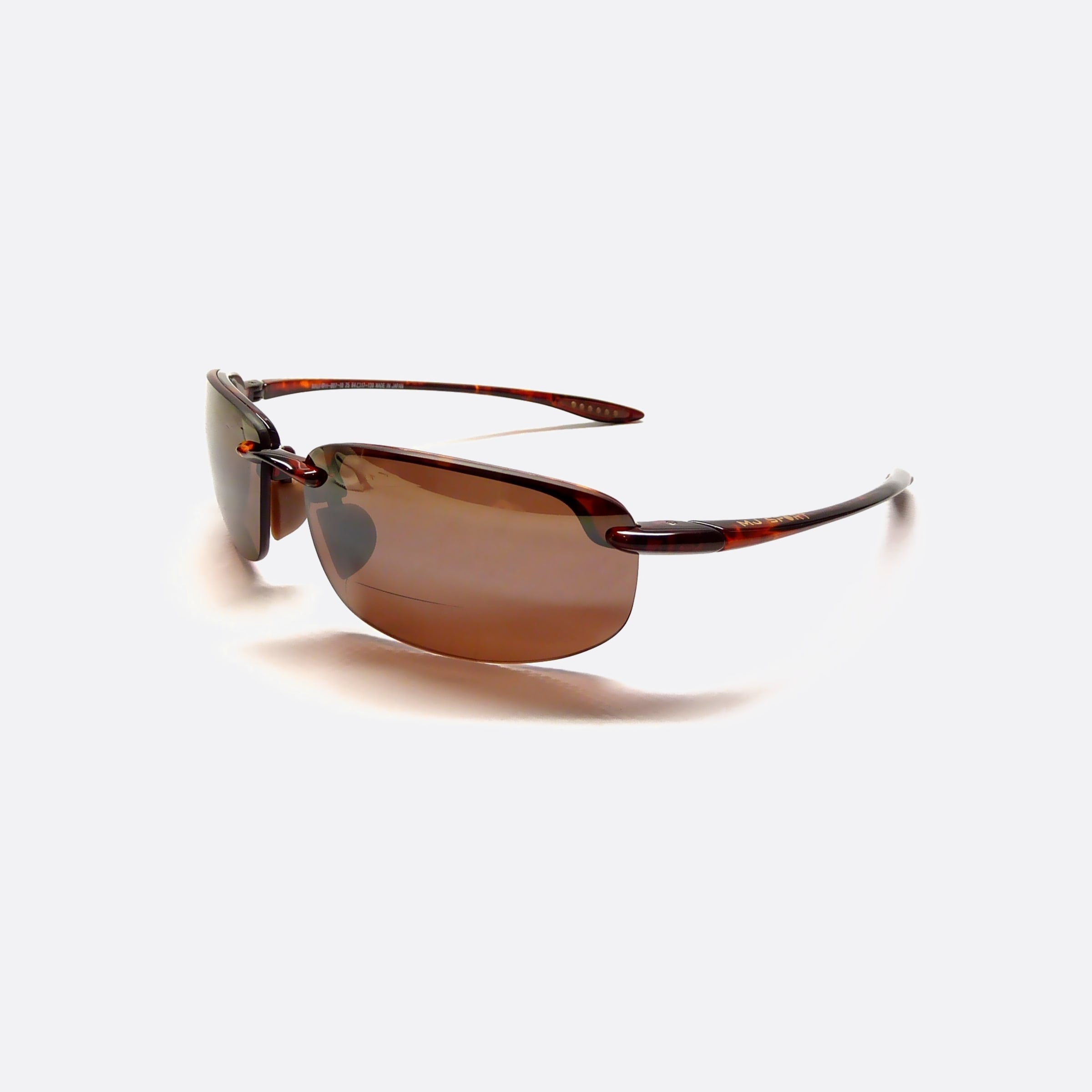Maui 64mm Jim Okipa H807 Brown Rectangle Polarized Unisex Sunglasses - Main View