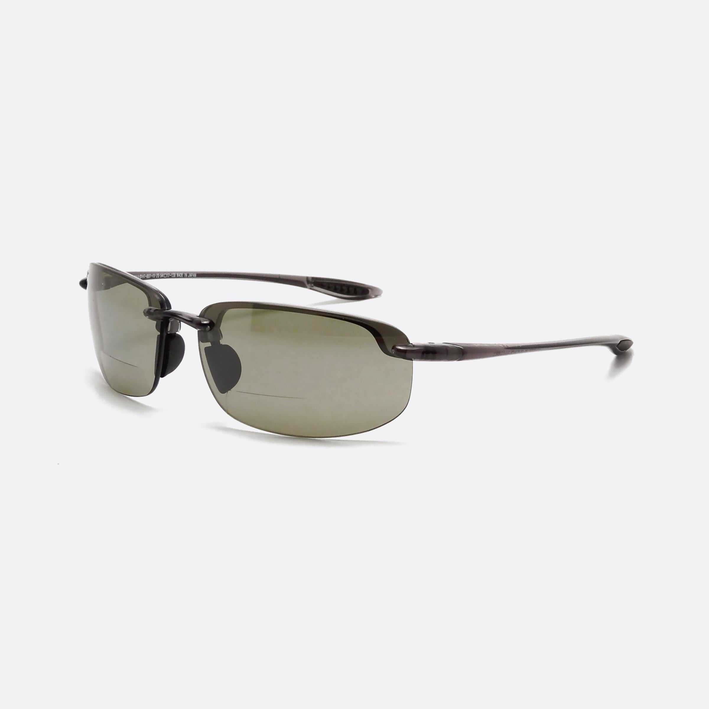 Maui 64mm Jim Okipa Ht807 Grey Rectangle Polarized Unisex Sunglasses - Main View