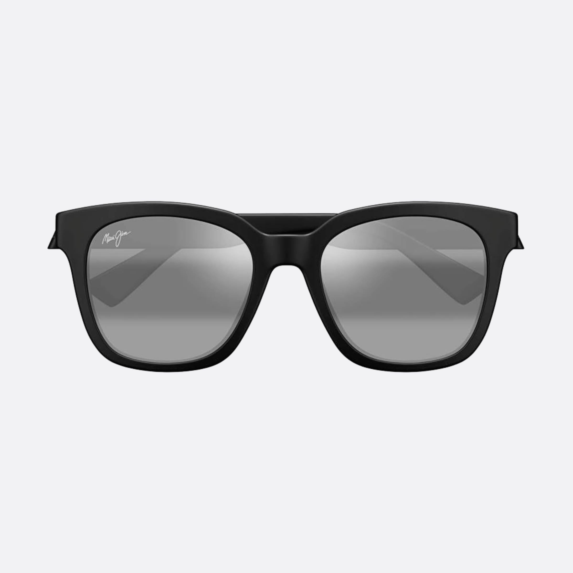 Maui 55mm Jim Honua Black Squared Polarized Unisex Sunglasses - Main View