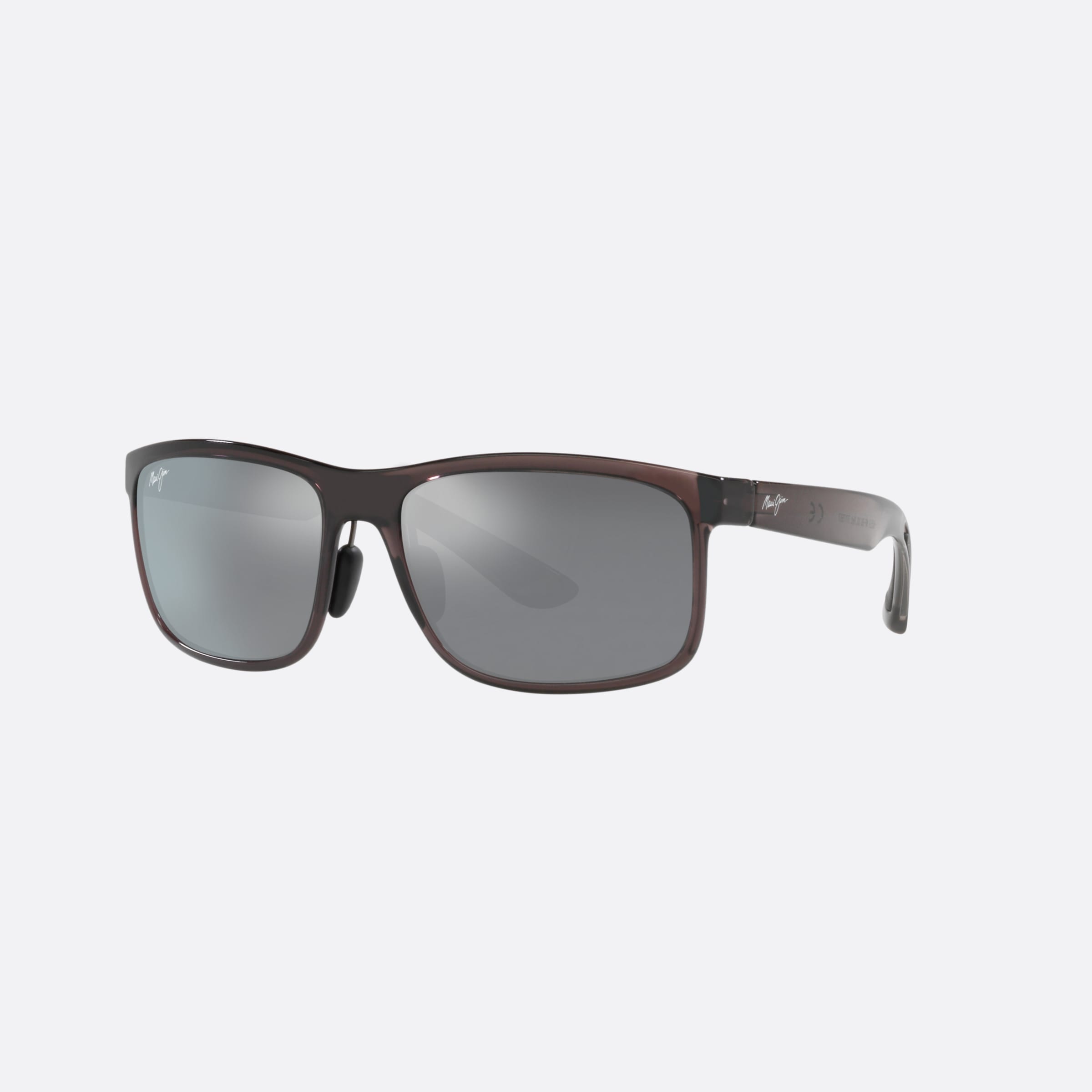 Maui 58mm Jim Huelo Grey Rectangular Polarized Unisex Sunglasses - Main View