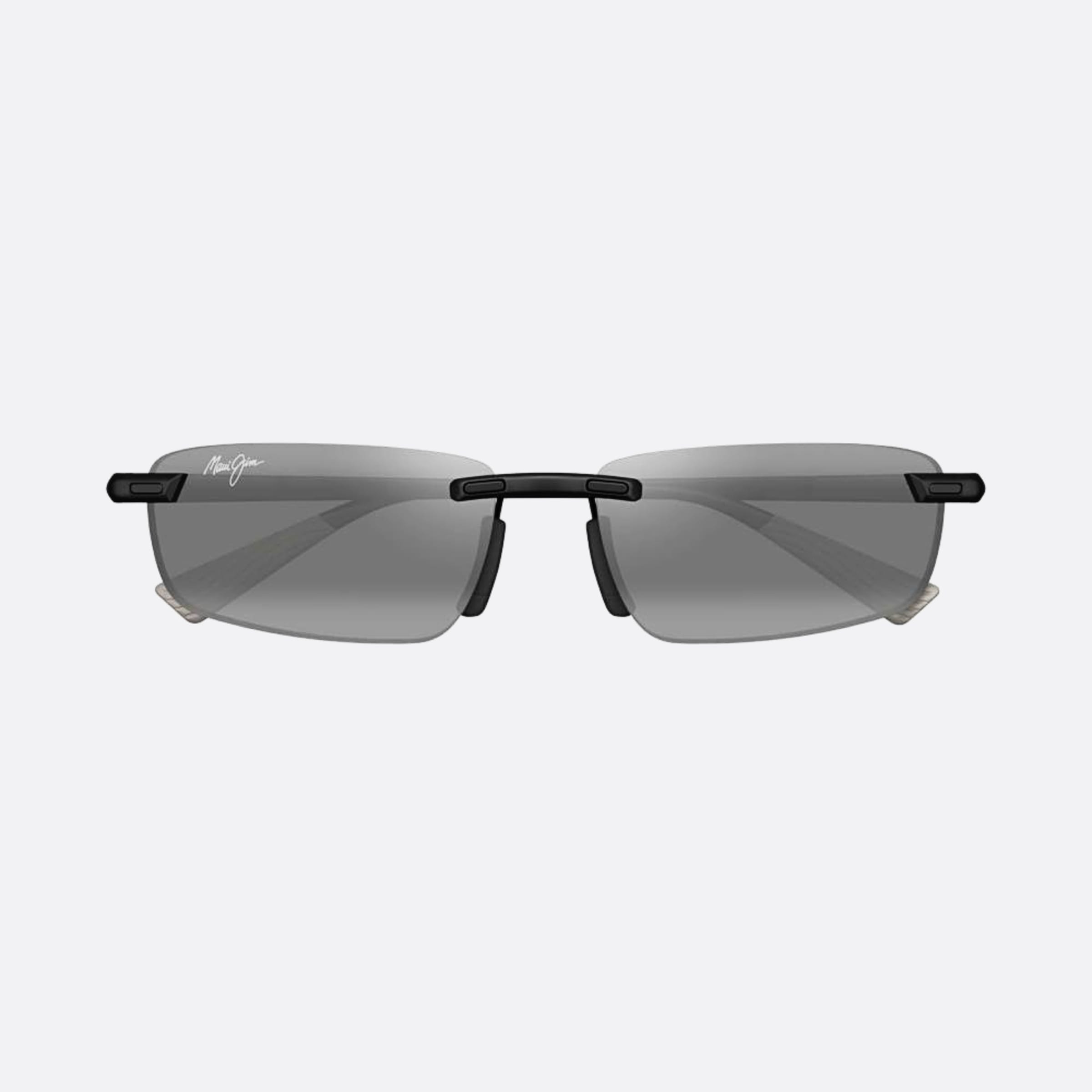 Maui 59mm Jim Ilikou 02a Black Geometric Polarized Unisex Sunglasses - Main View