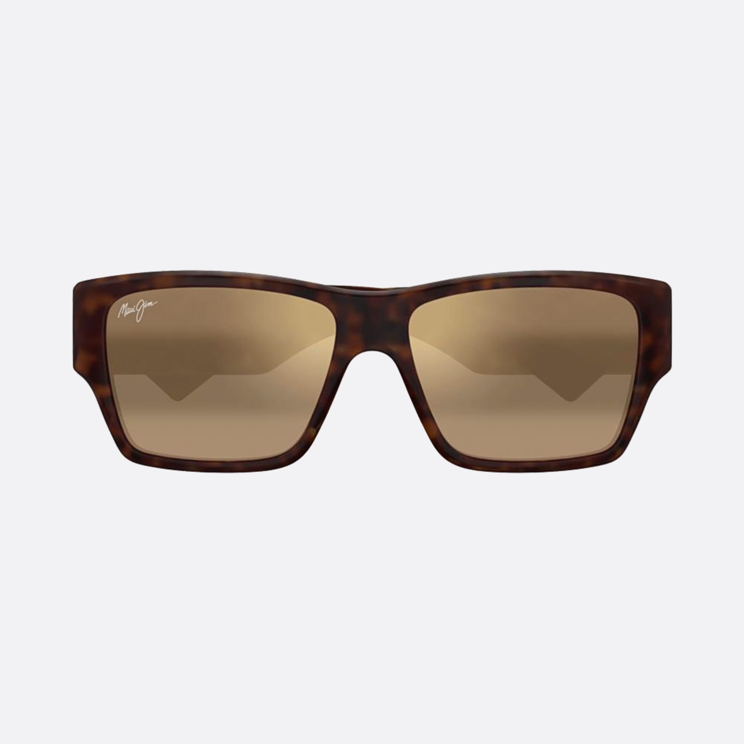 Maui 57mm Jim Olu H614 Havana Squared Men Sunglasses - Main View
