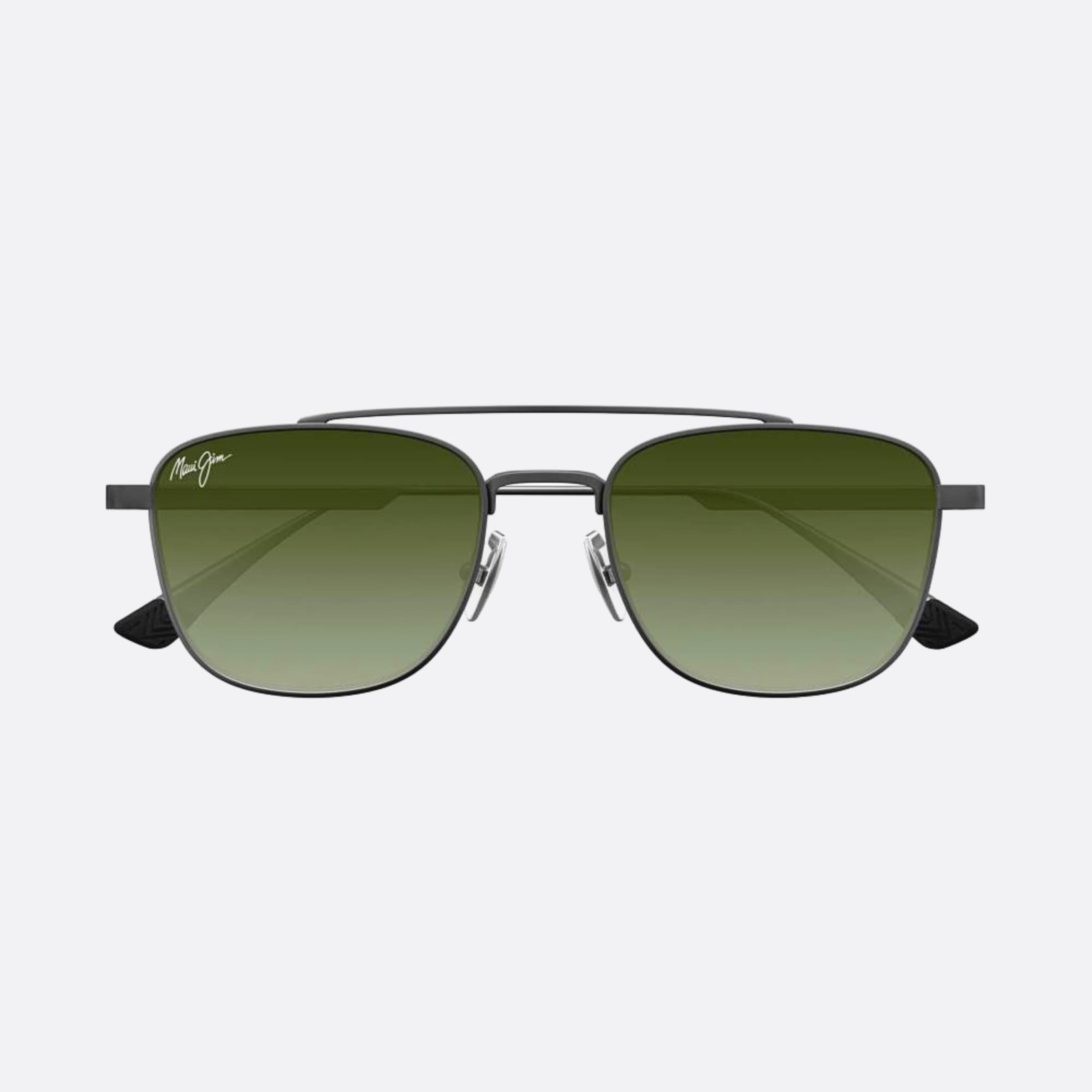 Maui 53mm Jim Kahana Hts640 Black Squared Polarized Unisex Sunglasses - Main View