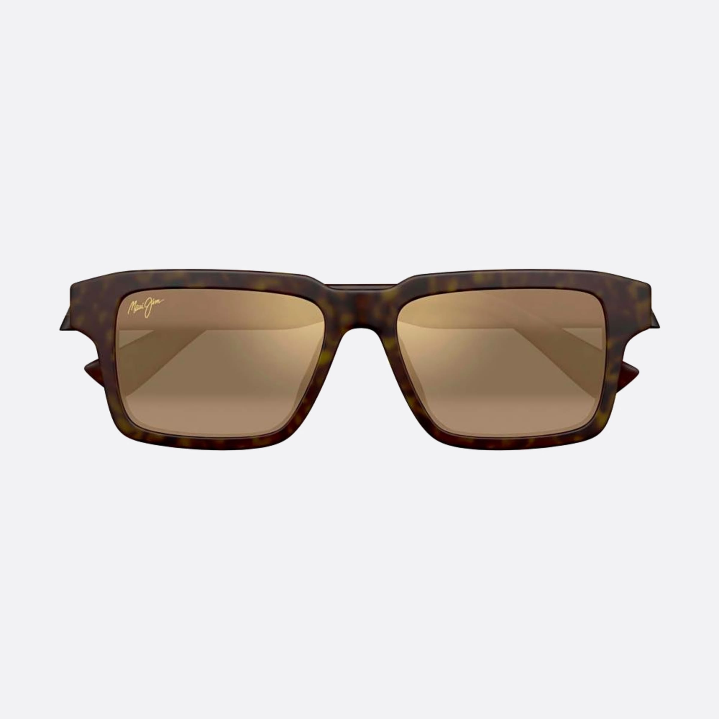 Maui 53mm Jim Kahiko H635 Havana Geometric Polarized Unisex Sunglasses - Main View