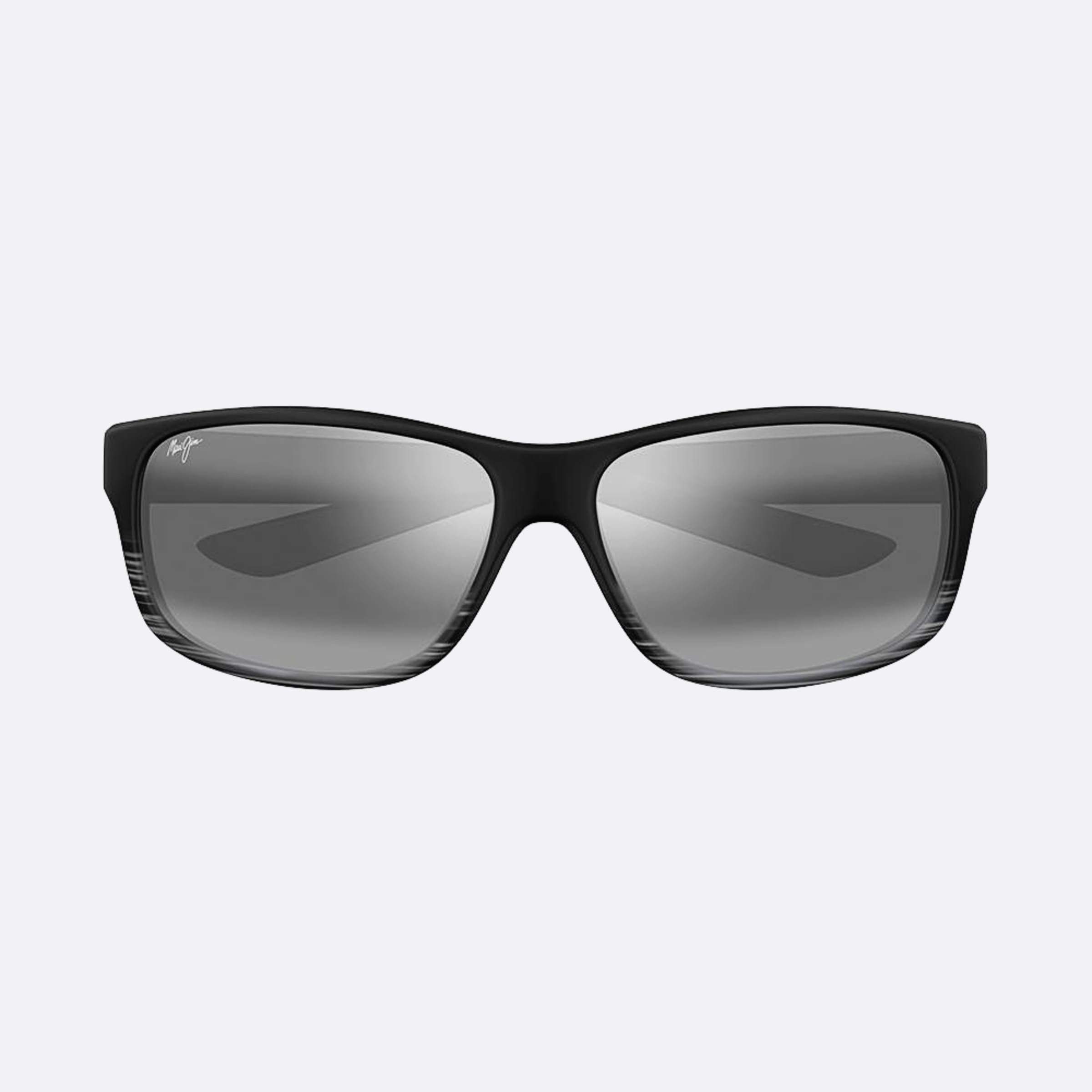 Maui 62mm Jim Kaiwi Channel 11d Grey Geometric Polarized Unisex Sunglasses - Main View