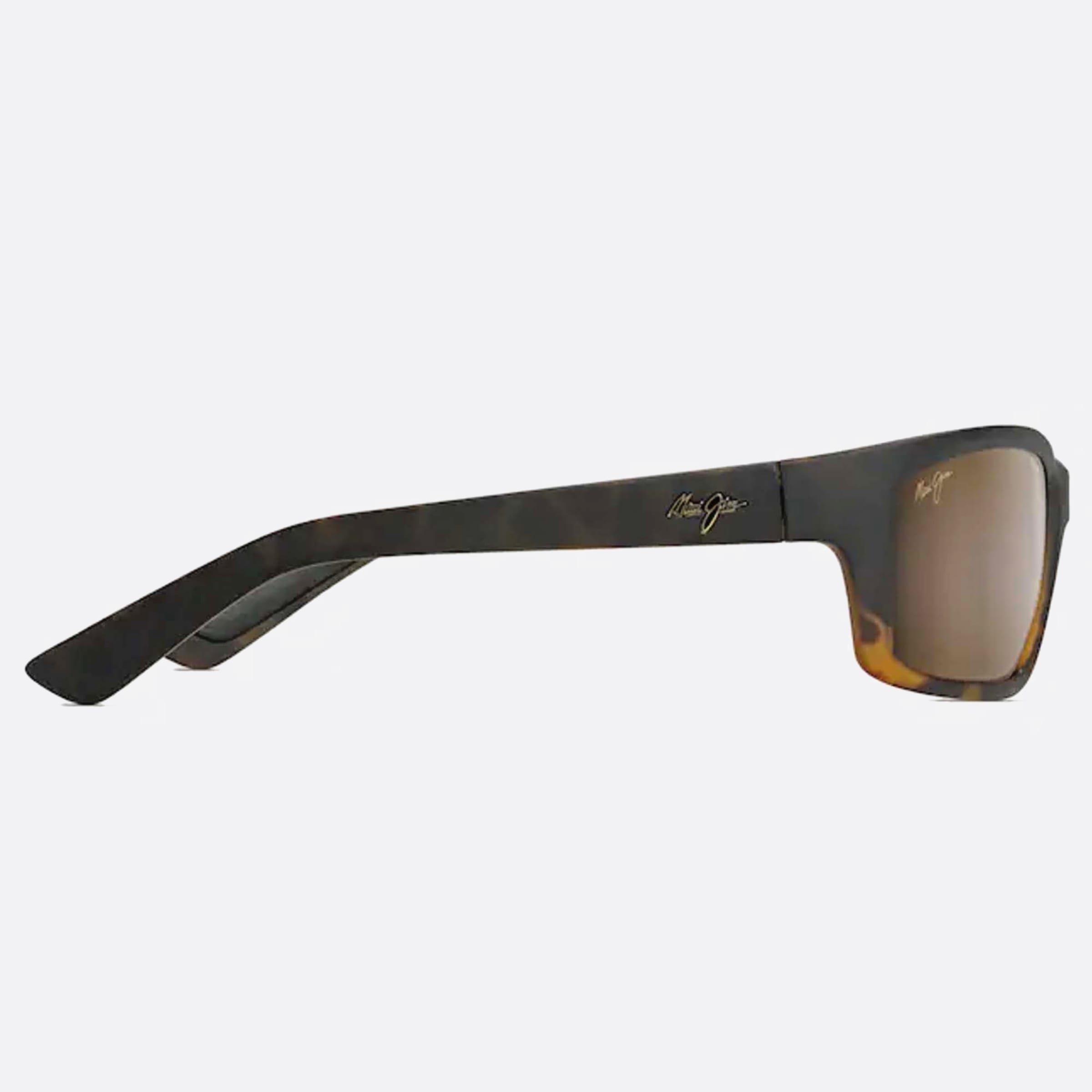 Maui 61mm Jim Kanaio Coast H766 10mf Havana Geometric Polarized Unisex Sunglasses - Detail View