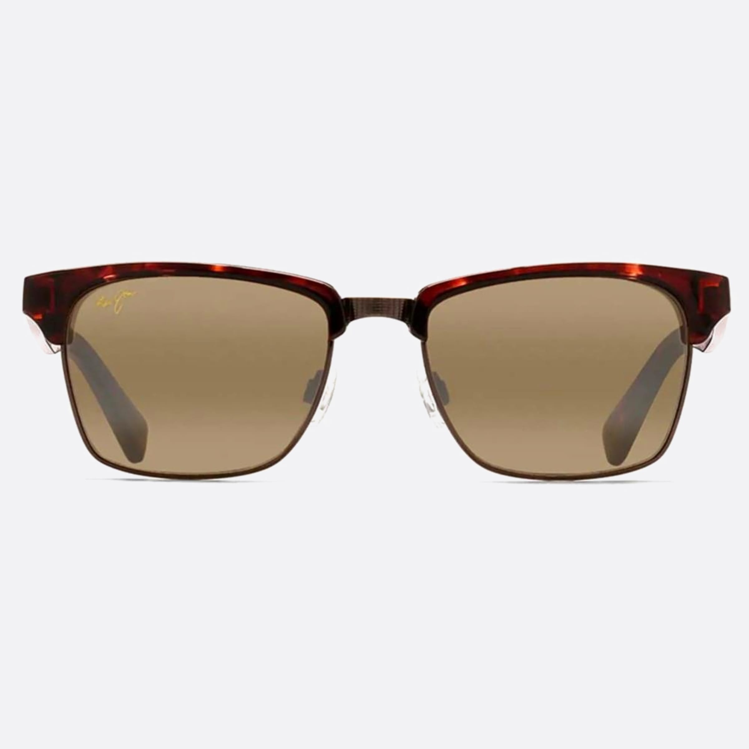 Maui 54mm Jim Kawika H257 16c Havana Geometric Polarized Unisex Sunglasses - Main View