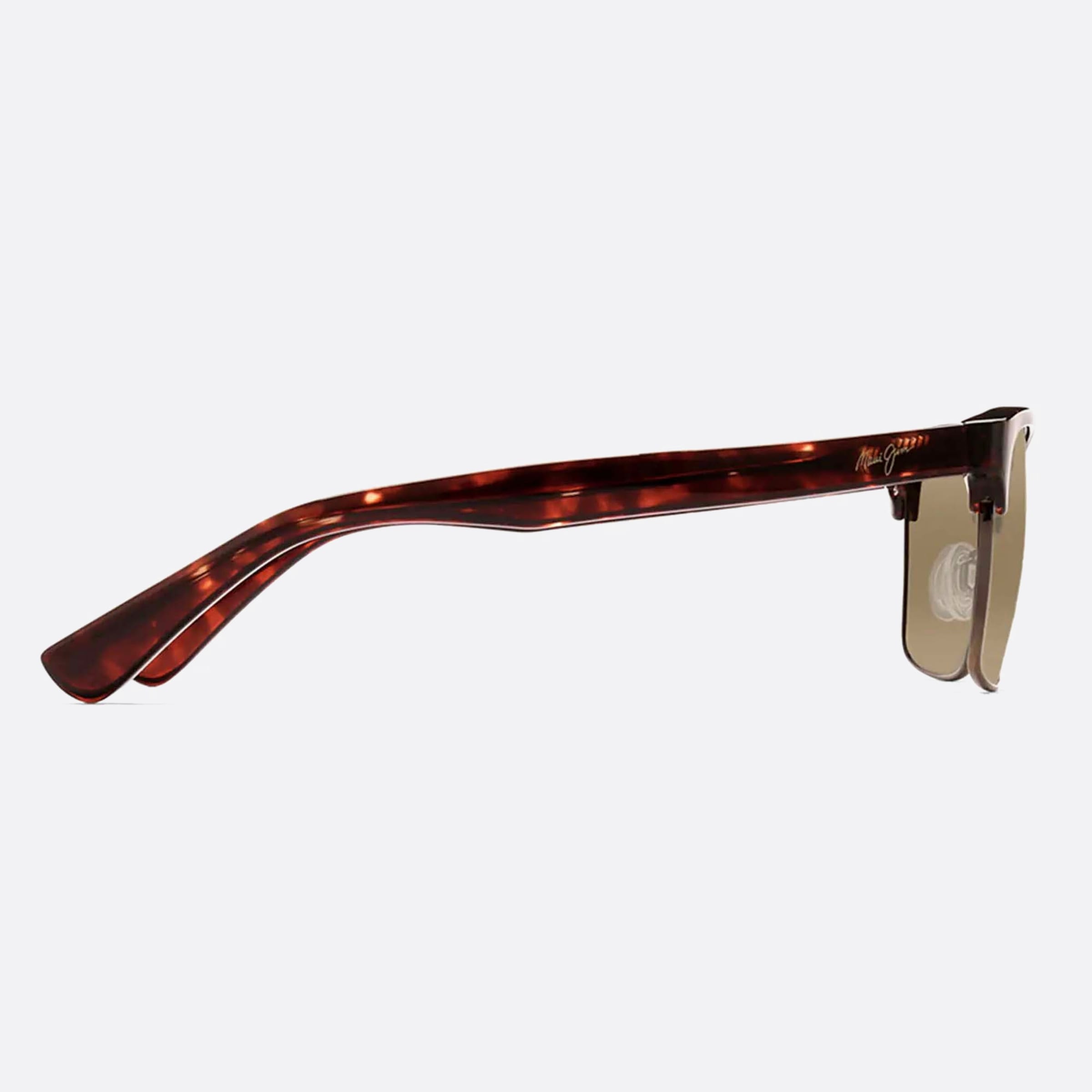 Maui 54mm Jim Kawika H257 16c Havana Geometric Polarized Unisex Sunglasses - Detail View