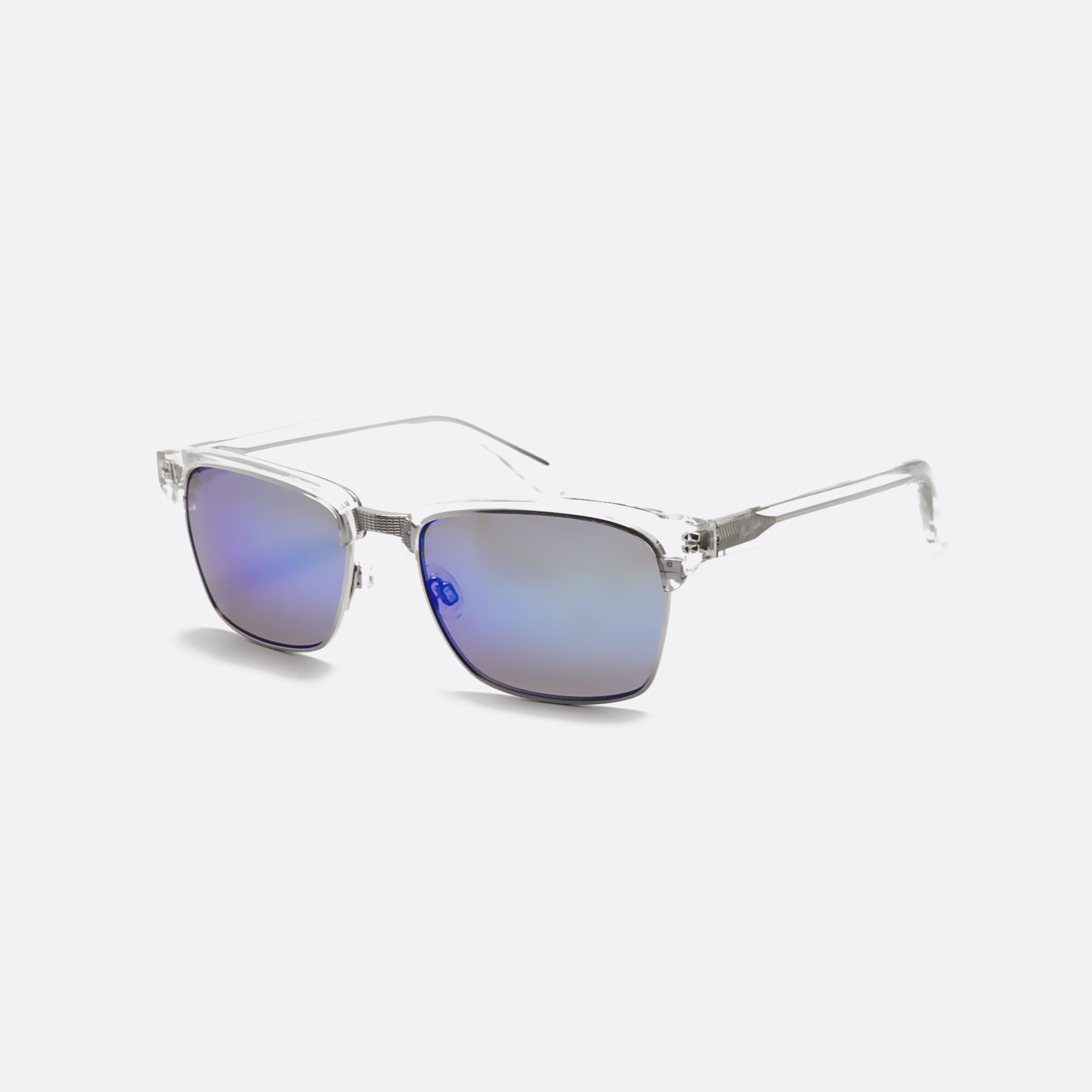 Maui 54mm Jim Kawika B257 B257 05cr Transparent Geometric Polarized Unisex Sunglasses - Main View