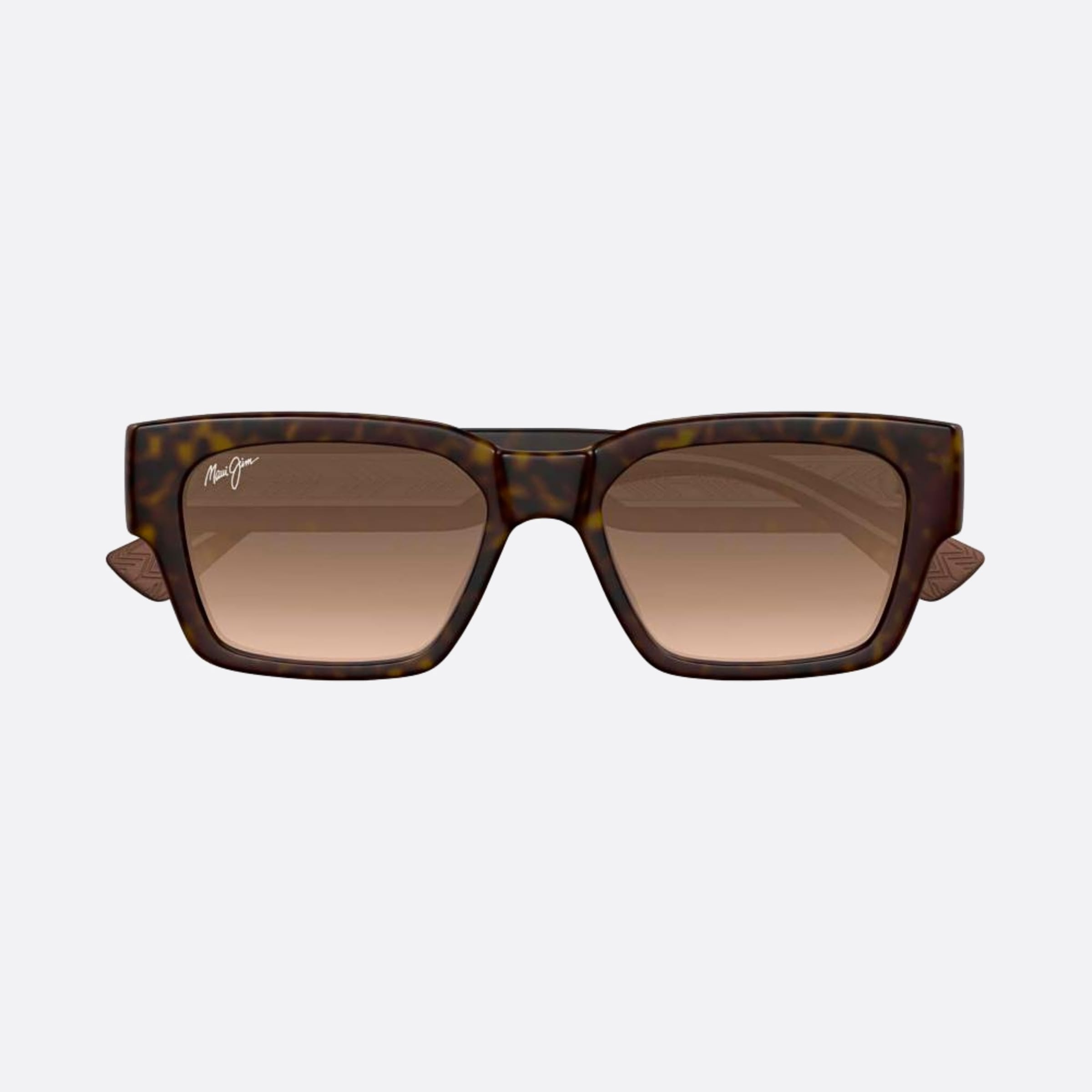 Maui 53mm Jim Kenui Hs642 Havana Geometric Polarized Men Sunglasses - Main View