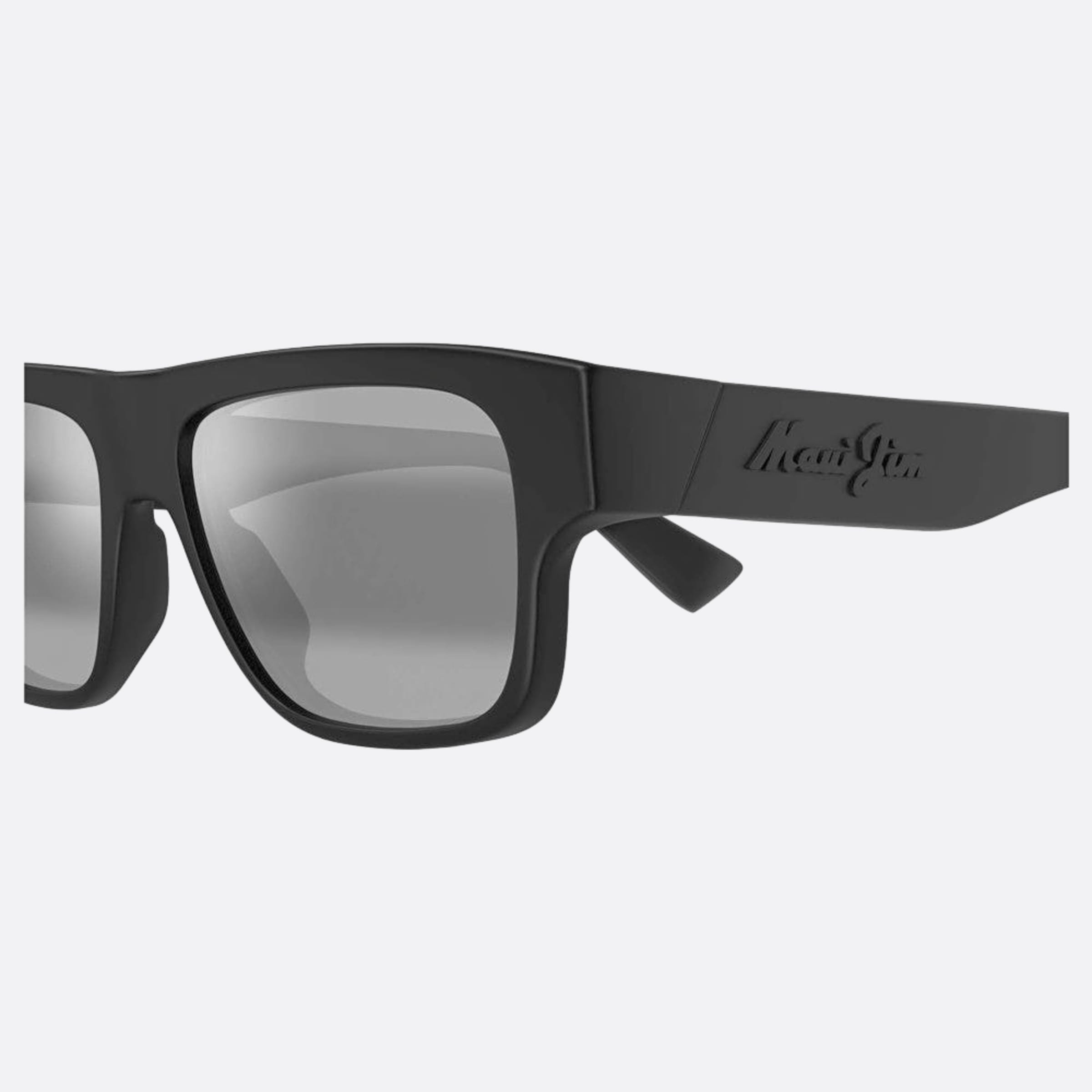 Maui 54mm Jim Kokua Black Squared Polarized Unisex Sunglasses - Detail View