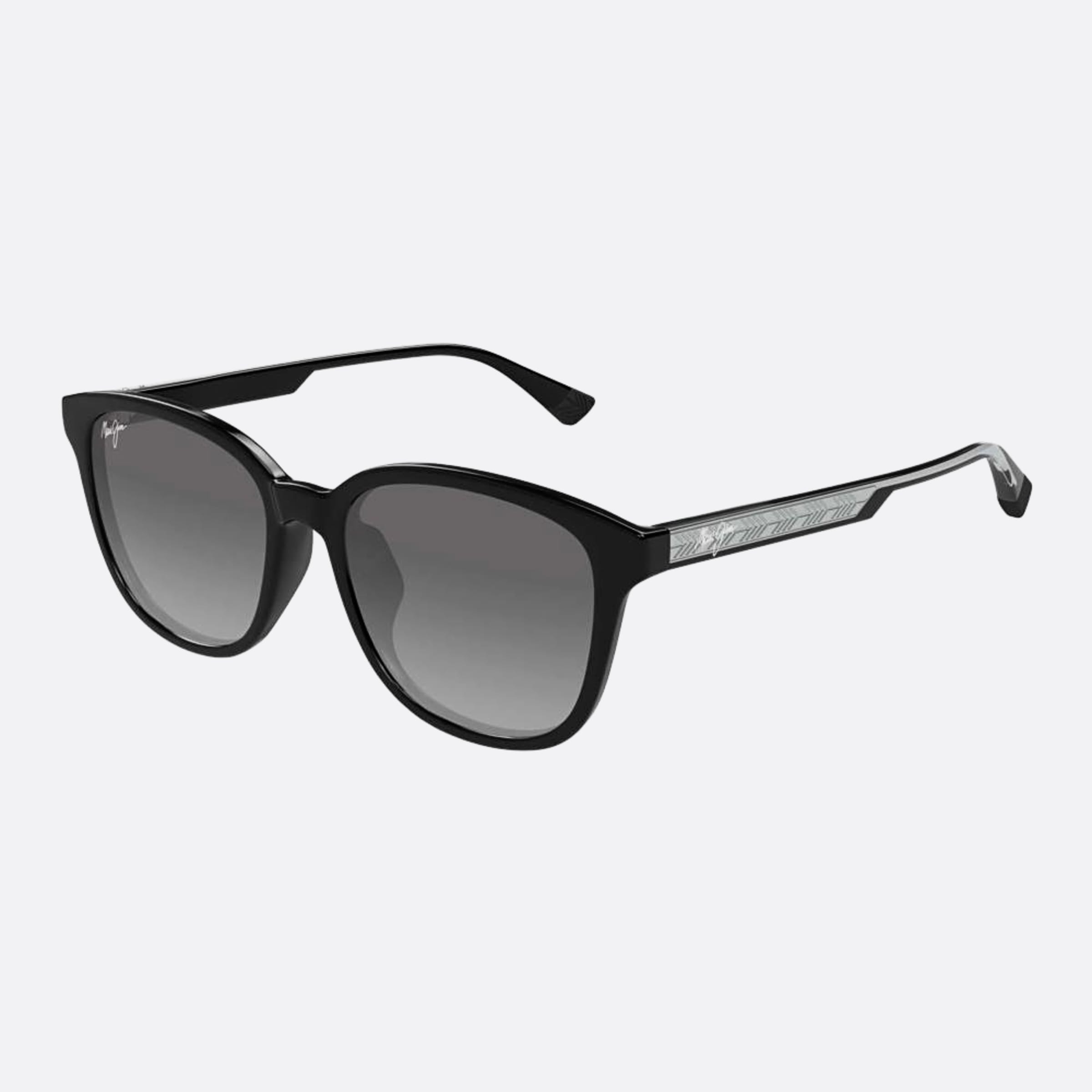Maui 55mm Jim Kuikahi Gs647 14a Black Squared Polarized Men Sunglasses - Side View