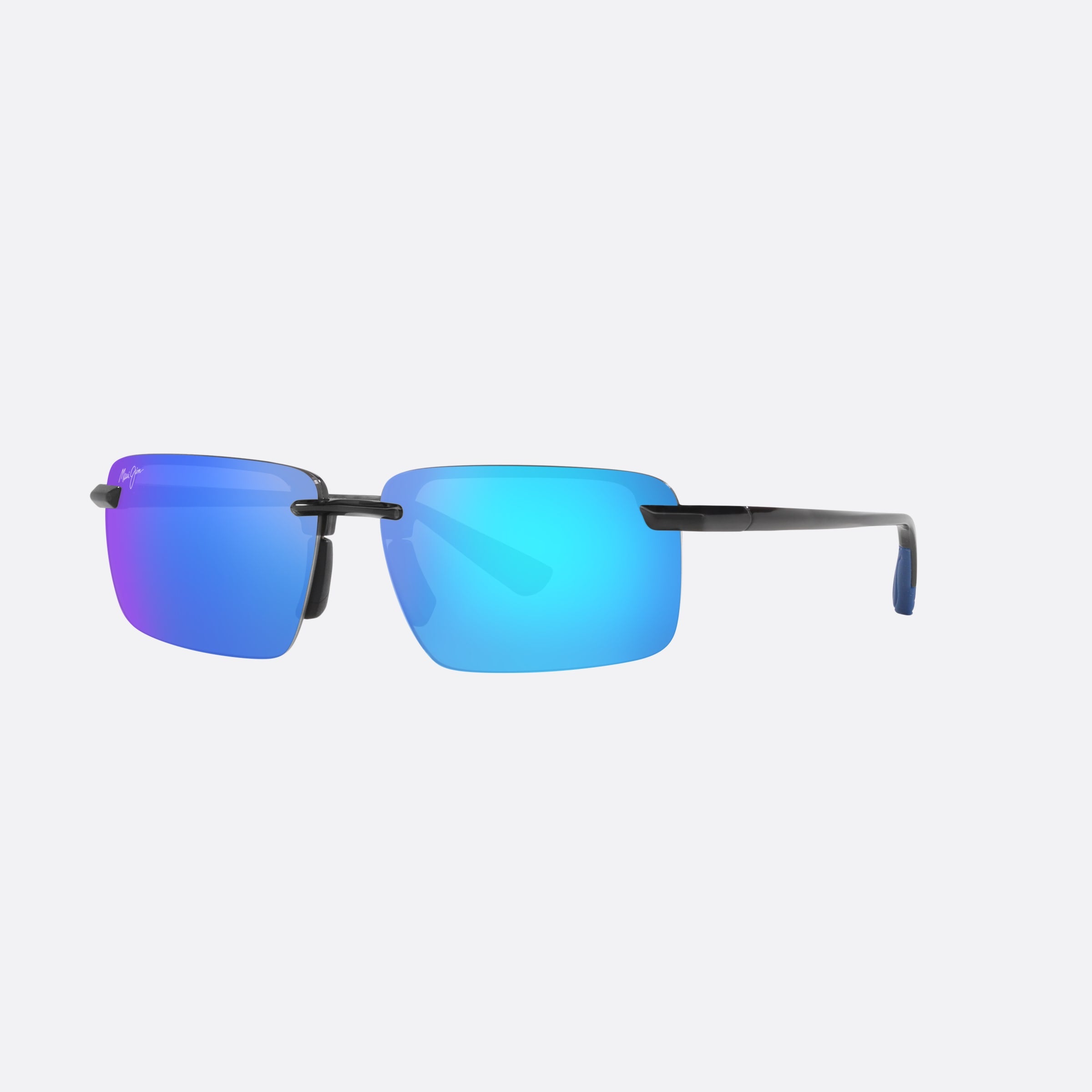 Maui 61mm Jim Laulima Dgybl Grey Rectangle Polarized Men Sunglasses - Main View