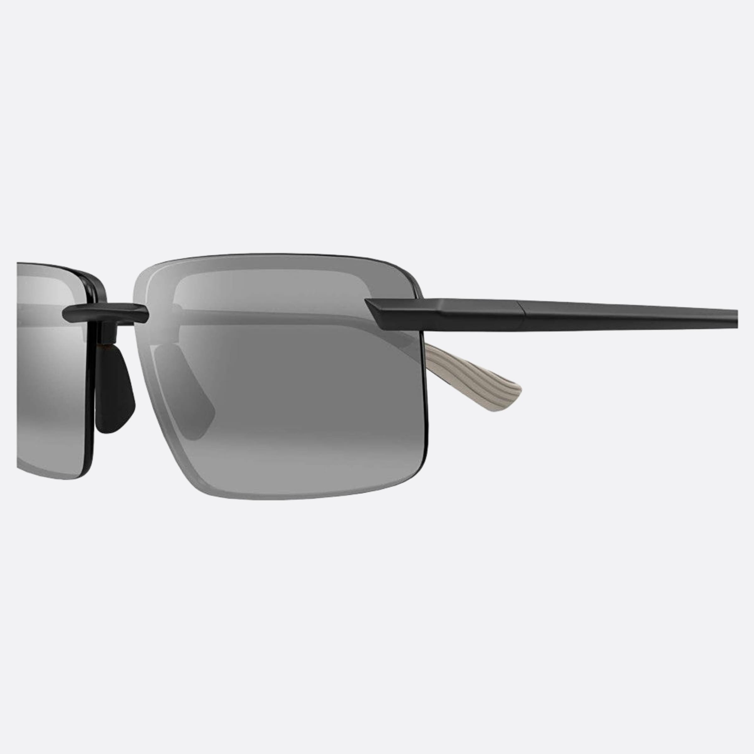 Maui 61mm Jim Laulima 02a Black Geometric Polarized Men Sunglasses - Detail View