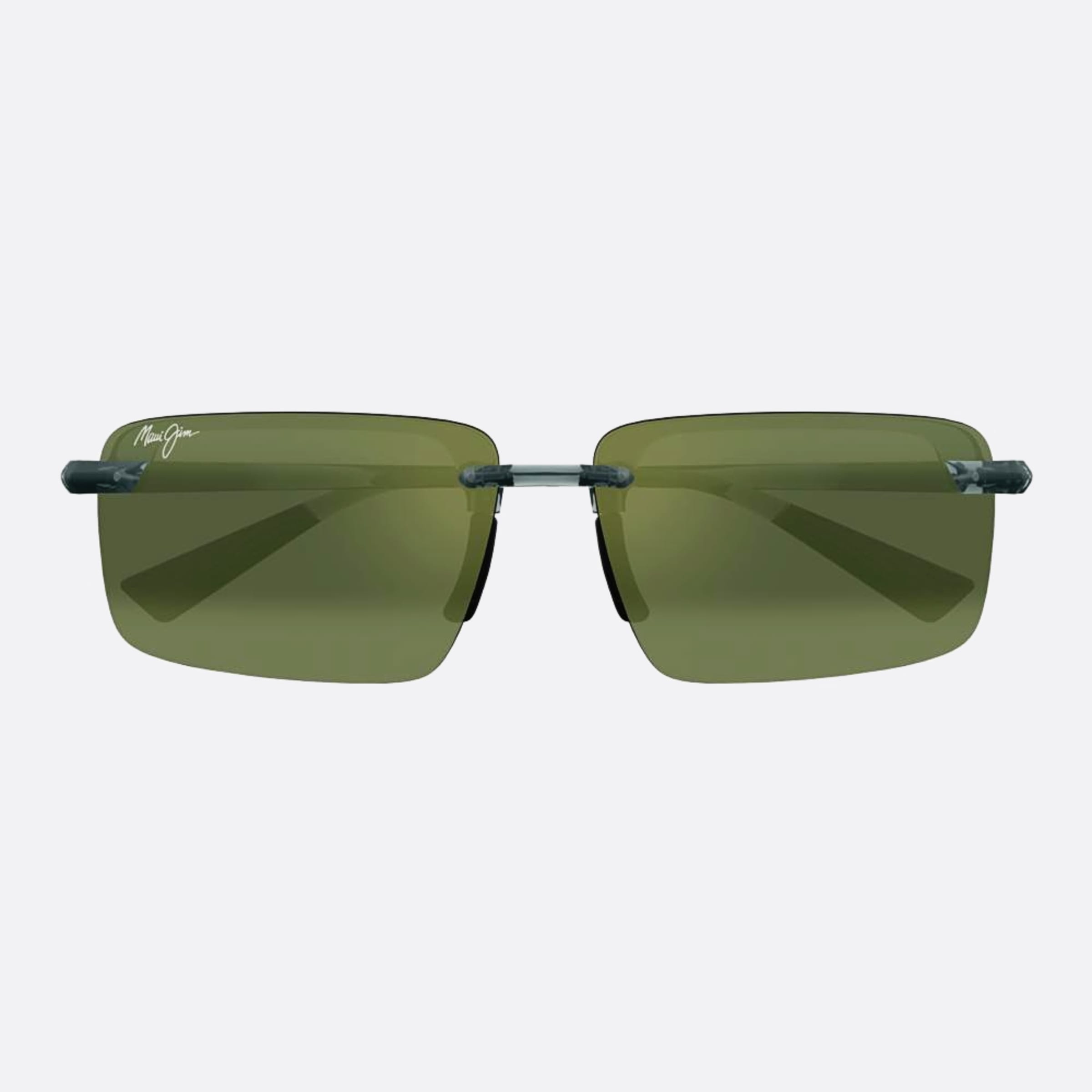 Maui 61mm Jim Laulima Gygn Grey Rectangle Polarized Unisex Sunglasses - Main View