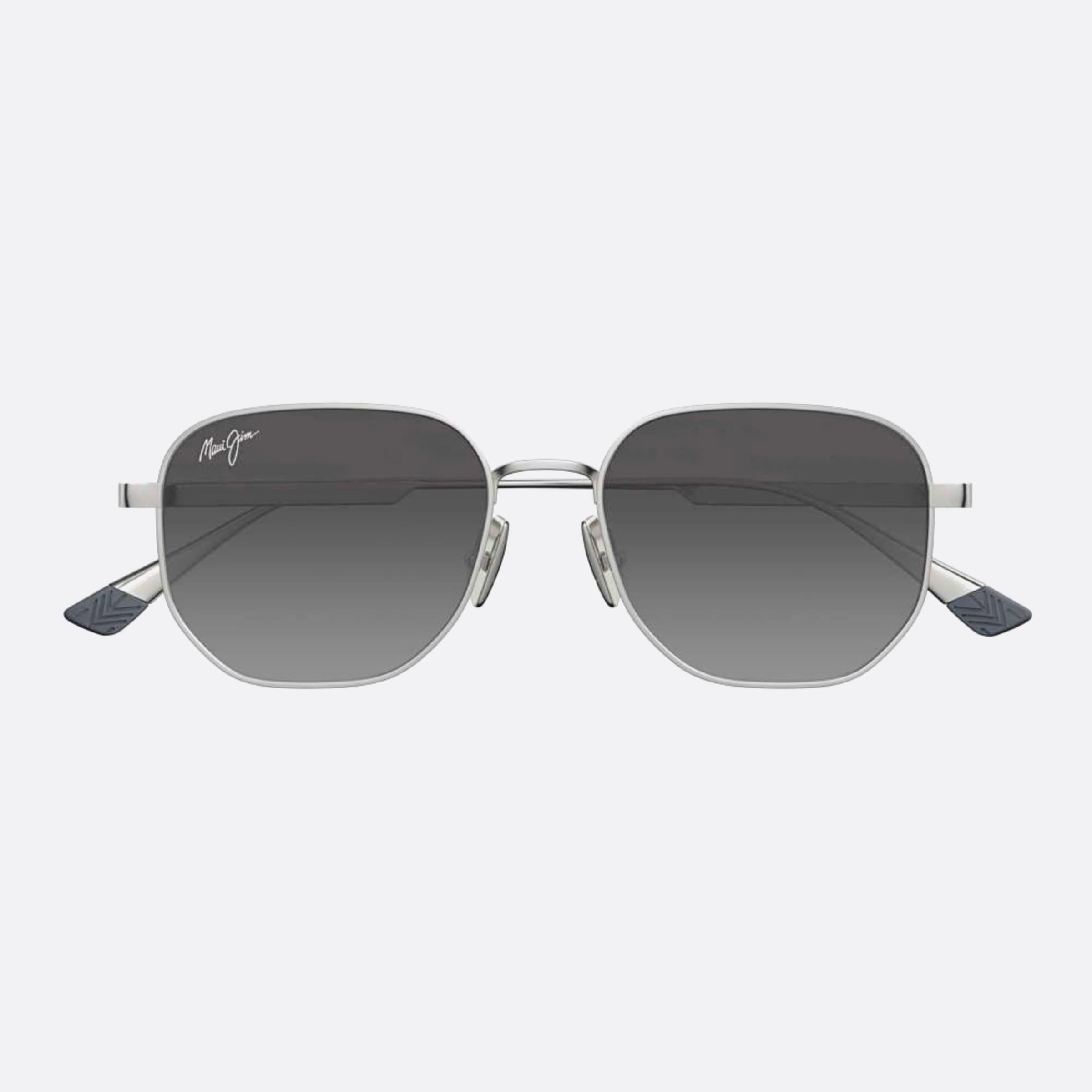 Maui 52mm Jim Lewalani Gs633 Ruthenium Squared Polarized Unisex Sunglasses - Main View