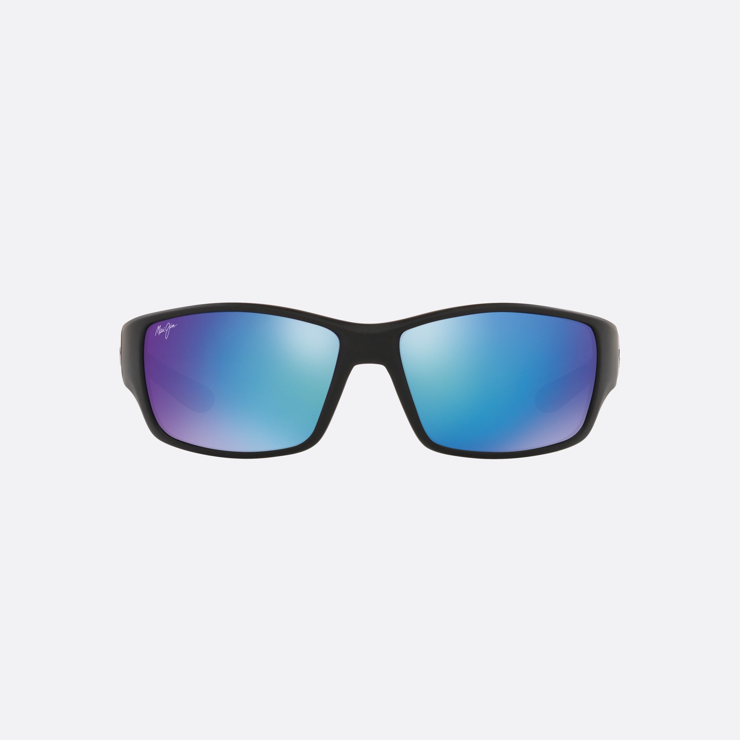 Maui 61mm Jim Local Kine B810 53b Black Rectangle Polarized Men Sunglasses - Side View