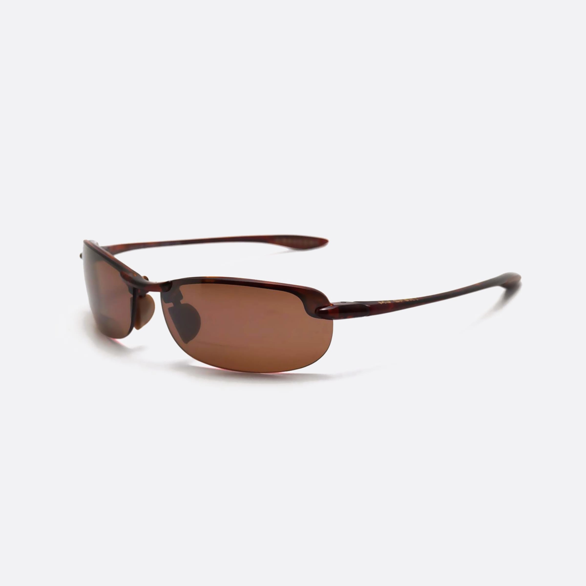 Maui 64mm Jim Makaha H805 Brown Rectangle Polarized Unisex Sunglasses - Main View