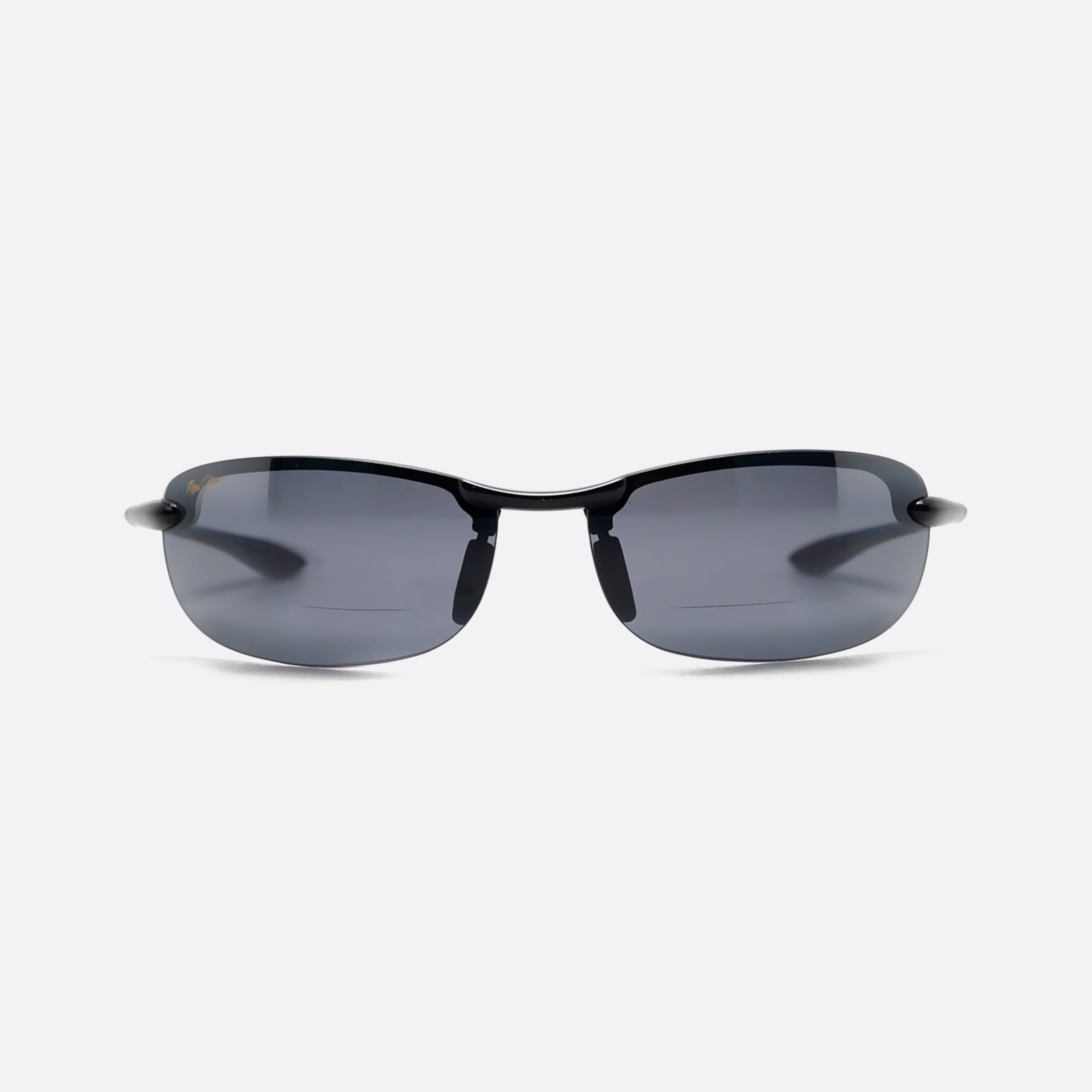 Maui 64mm Jim Makaha Reader G805 Black Rectangle Polarized Unisex Sunglasses - Side View