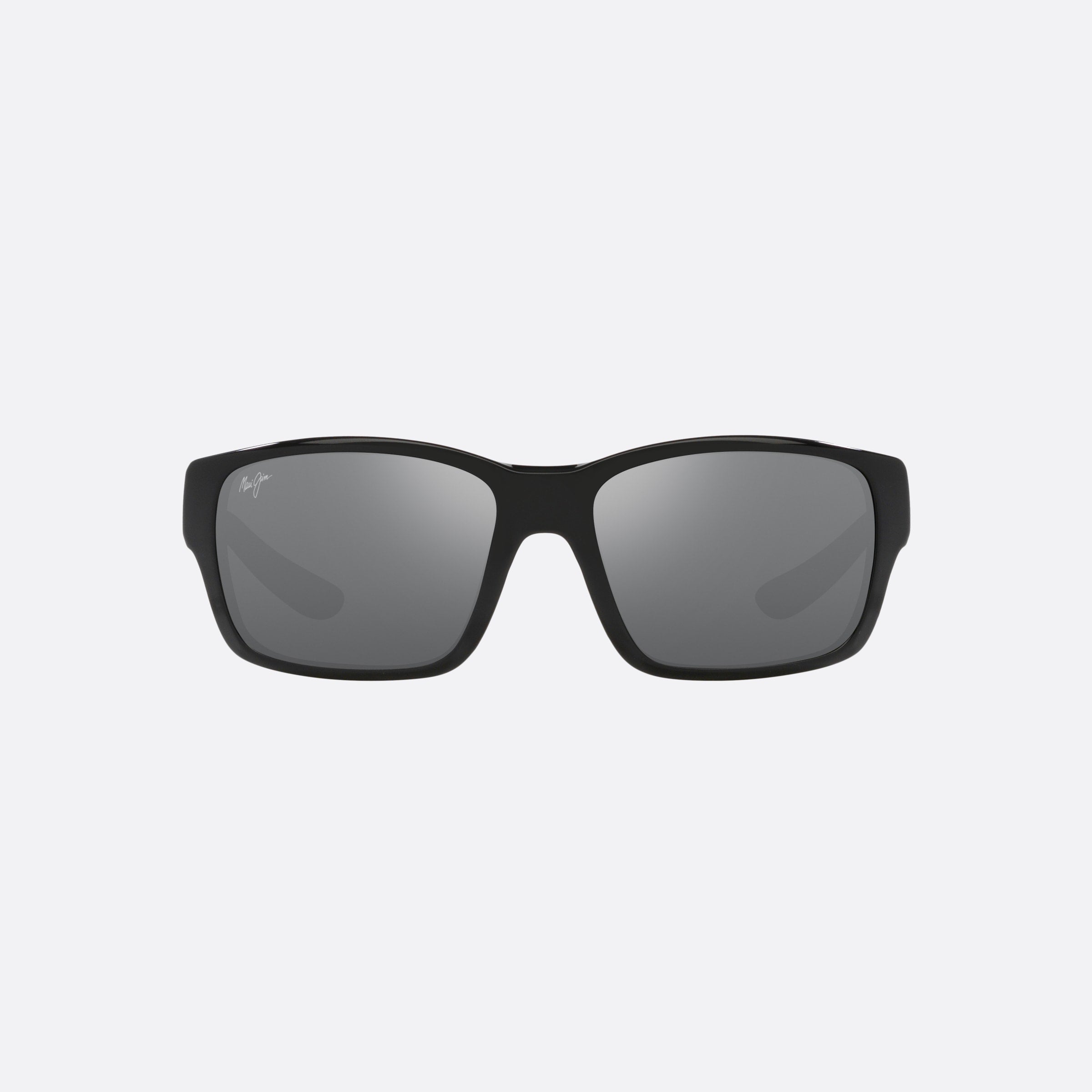 Maui 61mm Jim Mangroves Black Rectangle Men Sunglasses - Side View