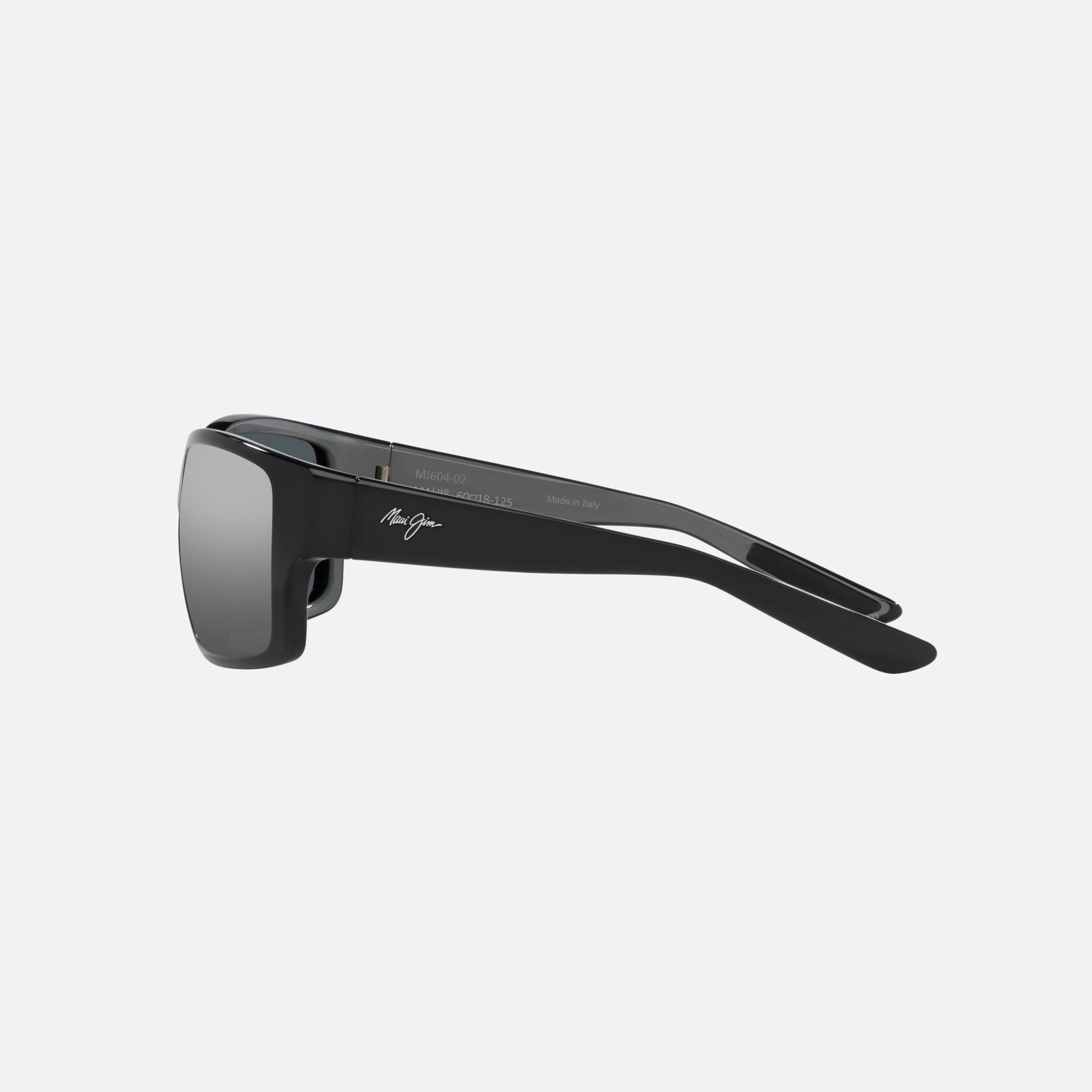 Maui 61mm Jim Mangroves Black Rectangle Men Sunglasses - Detail View