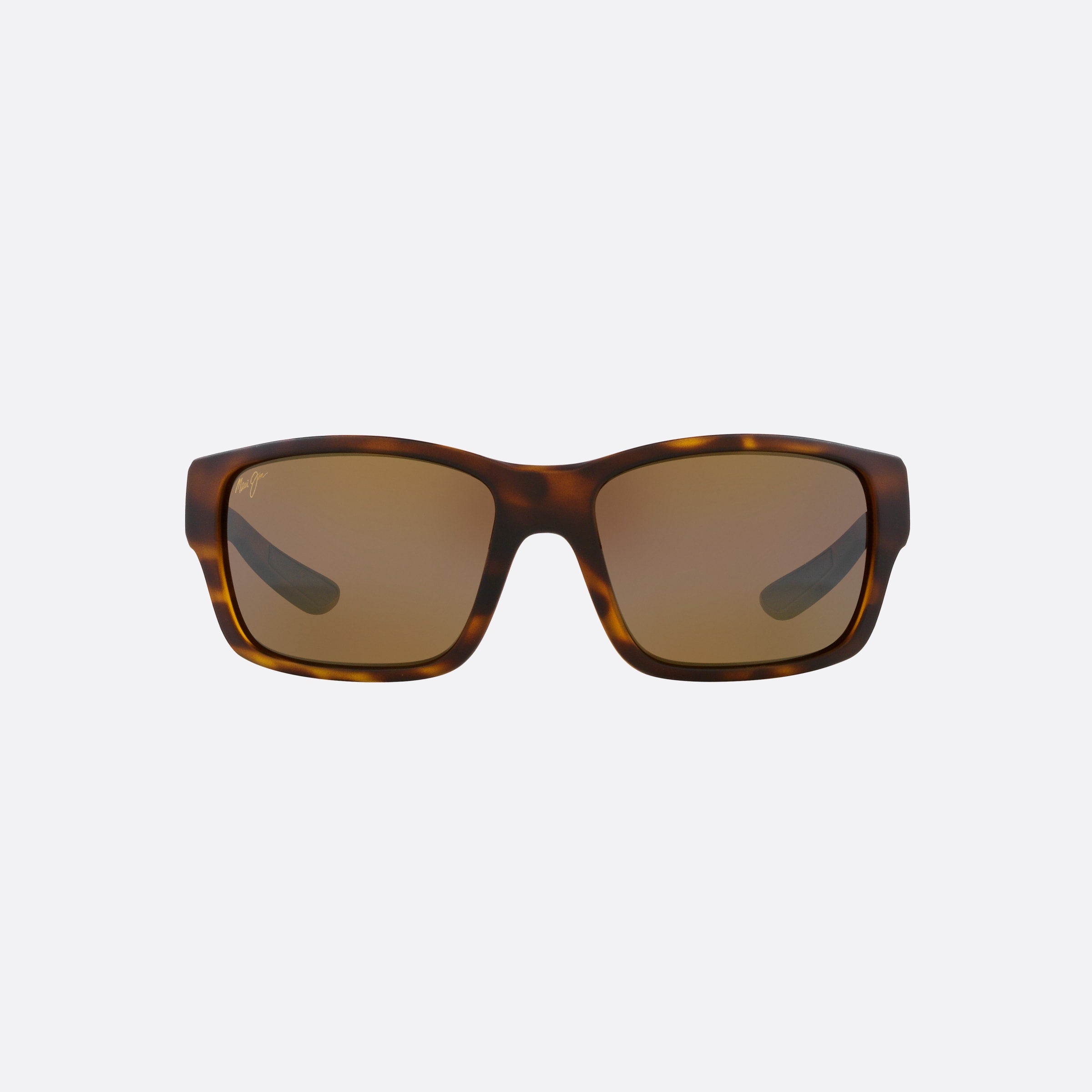 Maui 61mm Jim Mangroves Tortoise Rectangle Men Sunglasses - Side View