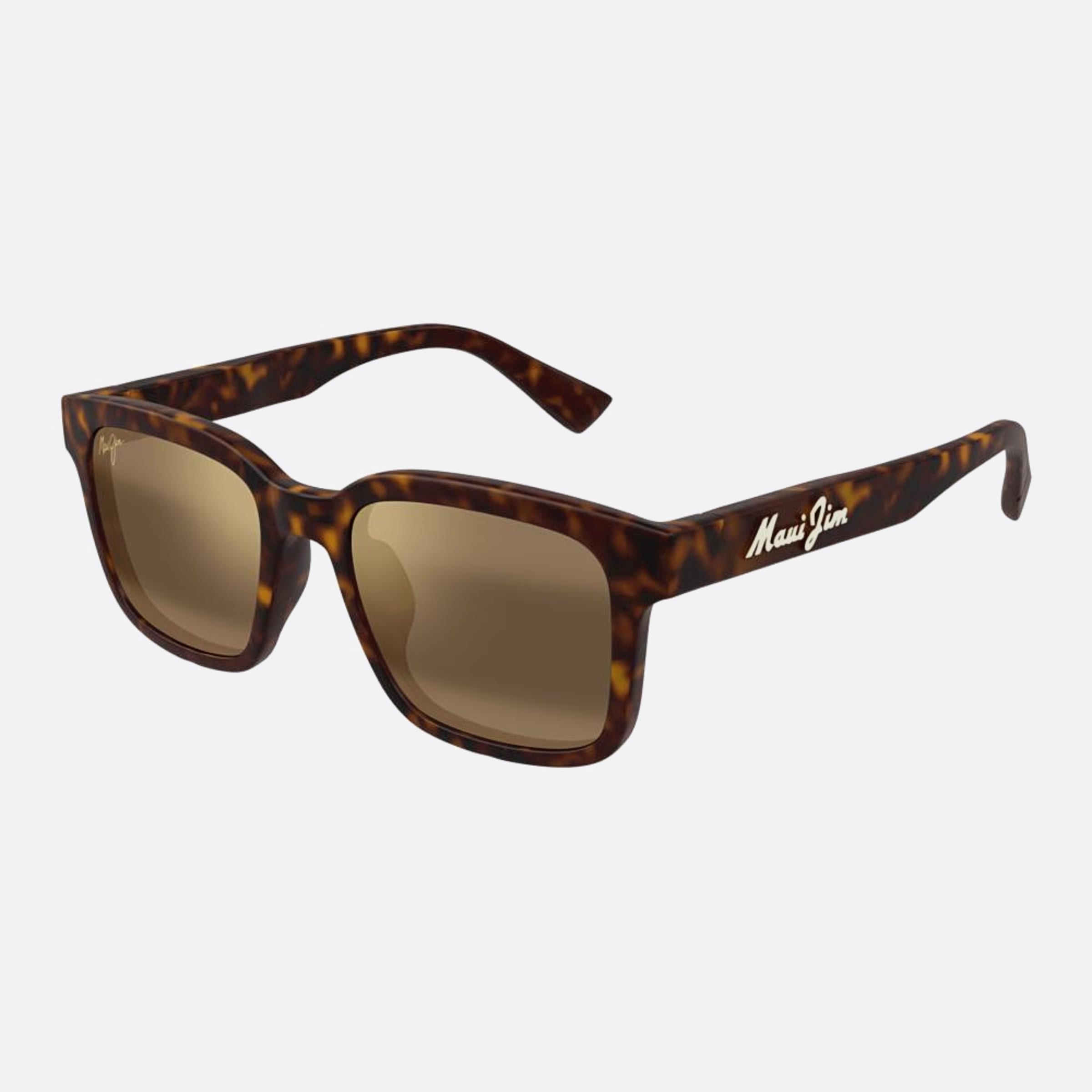 Maui 54mm Jim Mj0659sa Hvbr Havana Squared Polarized Men Sunglasses - Side View