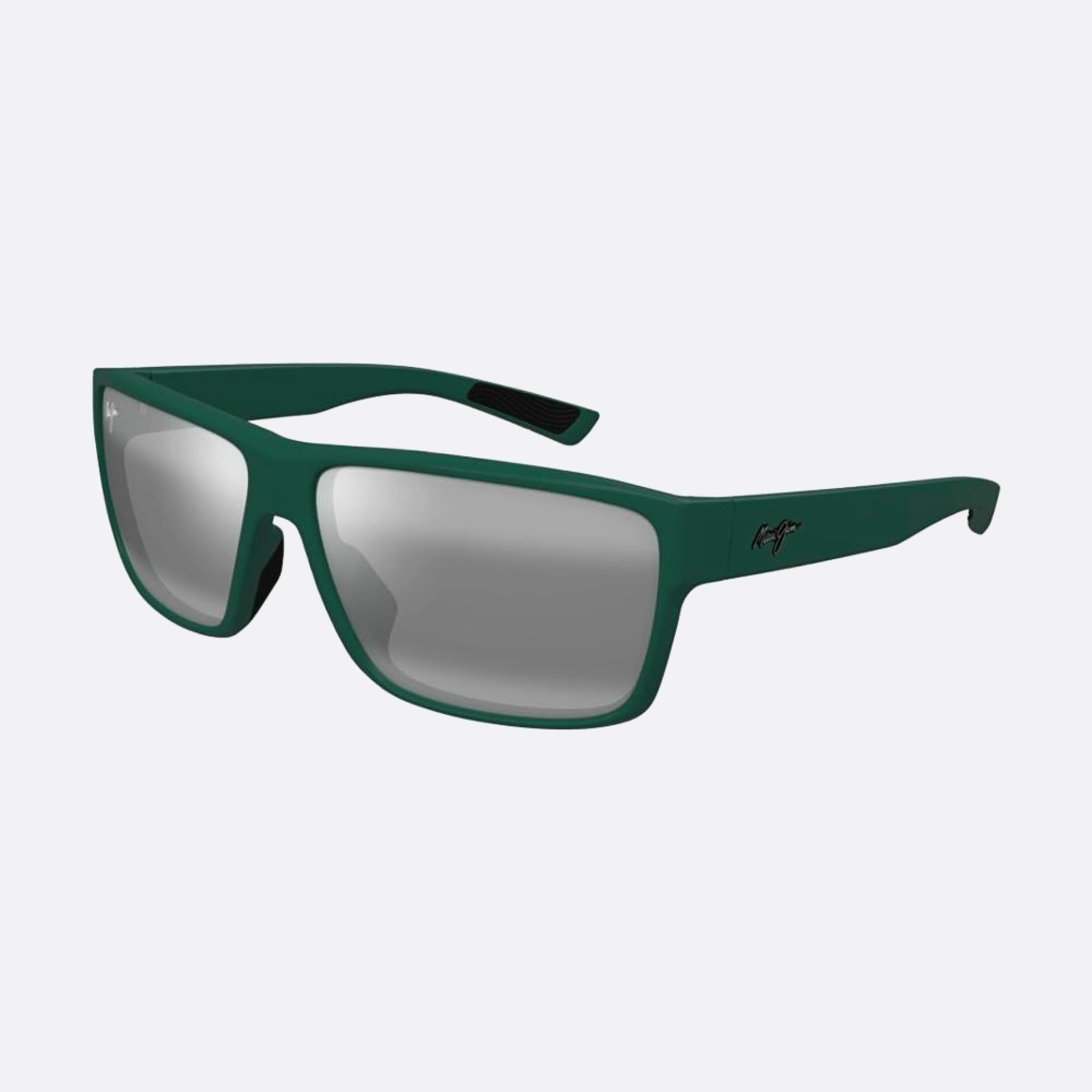 Maui 62mm Jim Gngy Green Squared Polarized Men Sunglasses - Side View