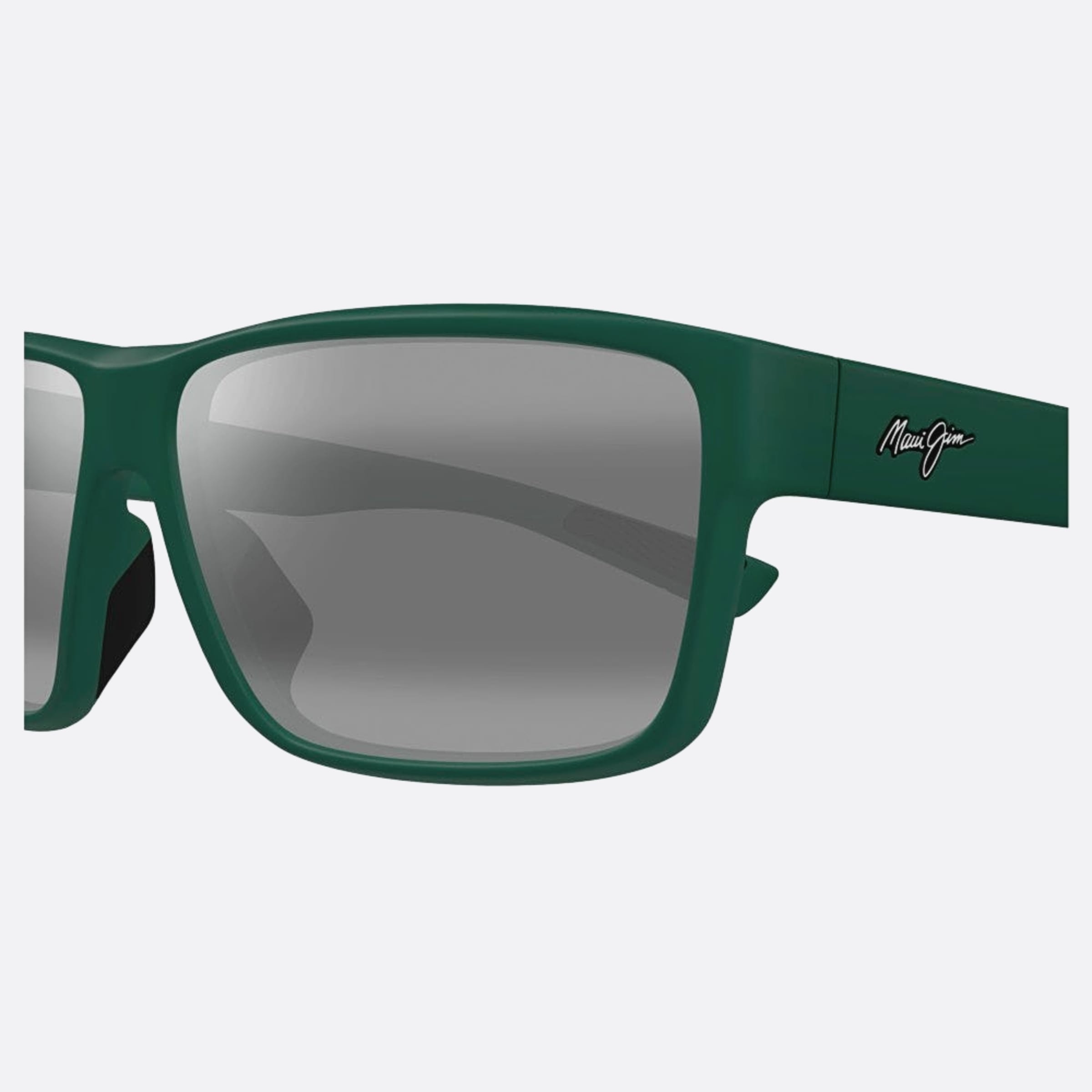 Maui 62mm Jim Gngy Green Squared Polarized Men Sunglasses - Detail View