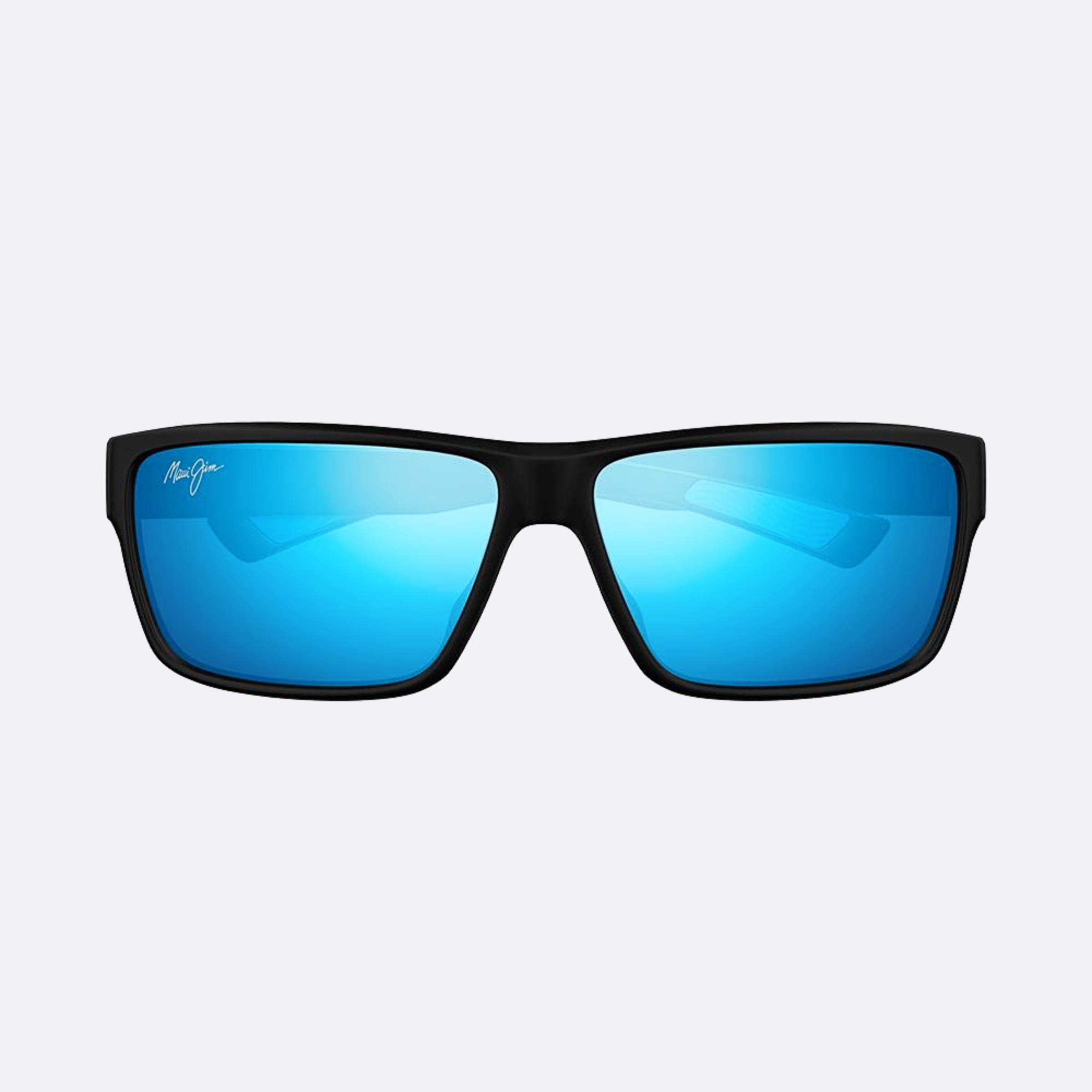 Maui 62mm Jim Mj0662sa Bkbl Black Squared Polarized Men Sunglasses - Main View
