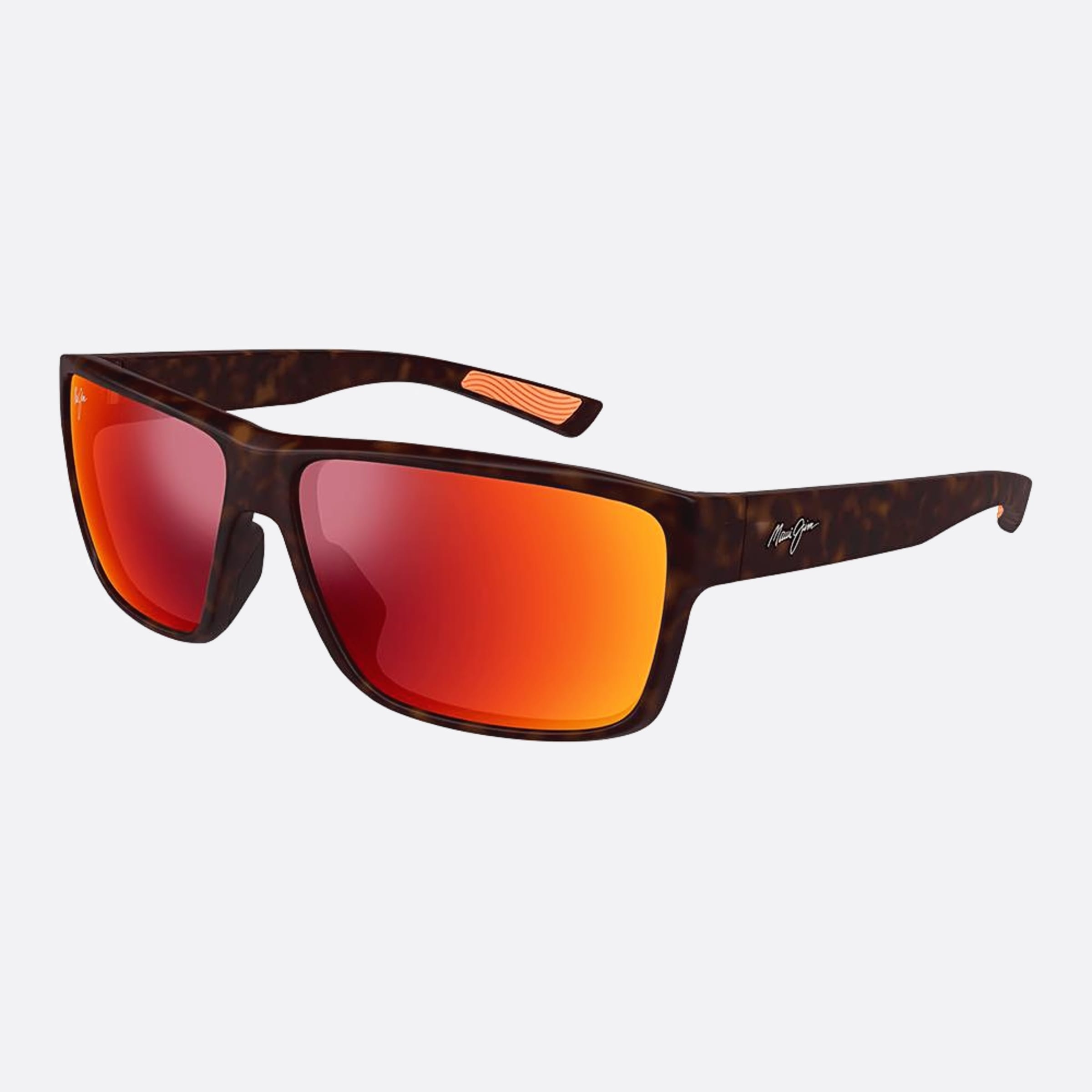 Maui 62mm Jim Mj0662sa Hvrd Havana Squared Polarized Men Sunglasses - Side View