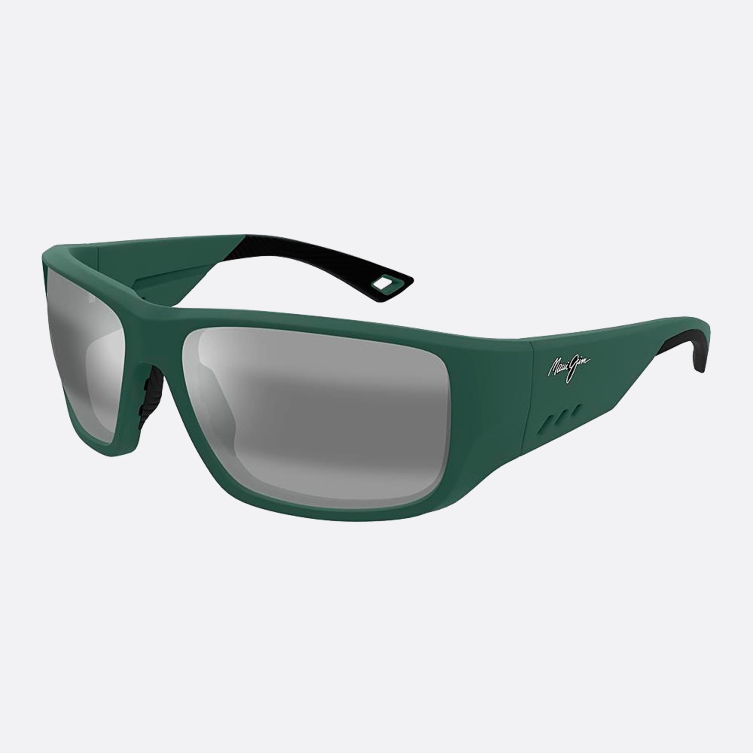 Maui 62mm Jim Mj0664sa Gngy Green Squared Polarized Men Sunglasses - Side View