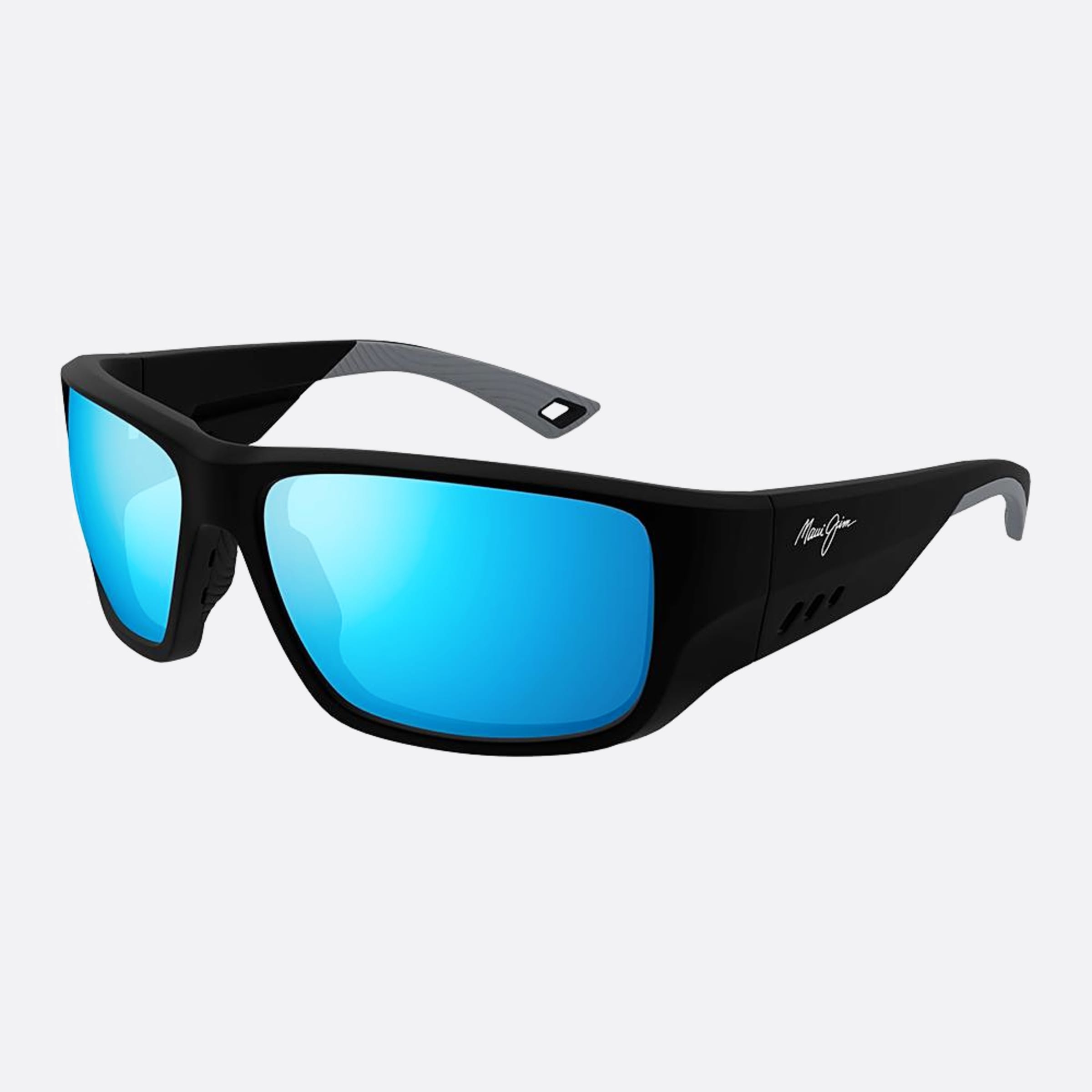 Maui 62mm Jim Mj0664sa 4sa Black Squared Men Sunglasses - Side View