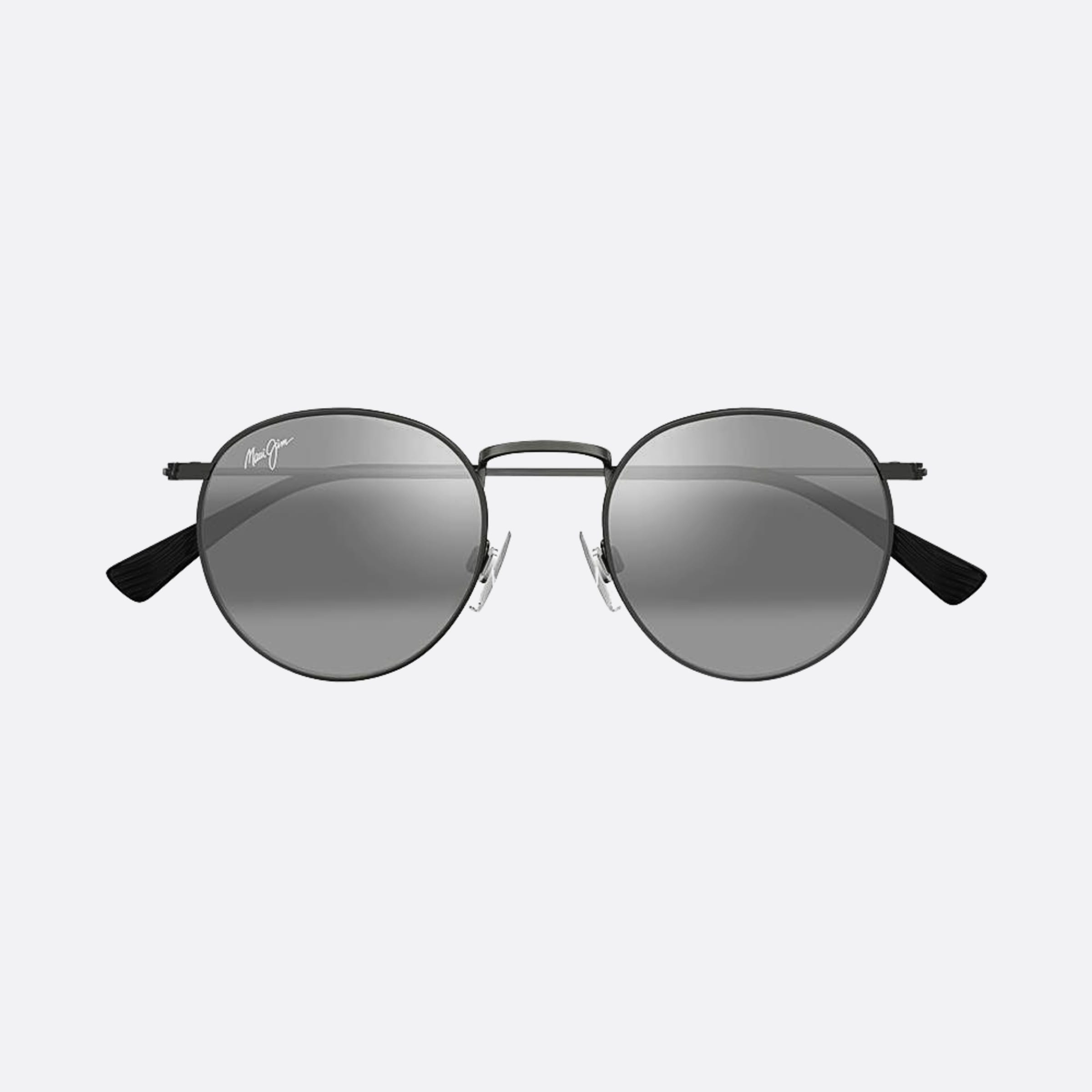 Maui 50mm Jim Bkgy Black Round Polarized Men Sunglasses - Main View