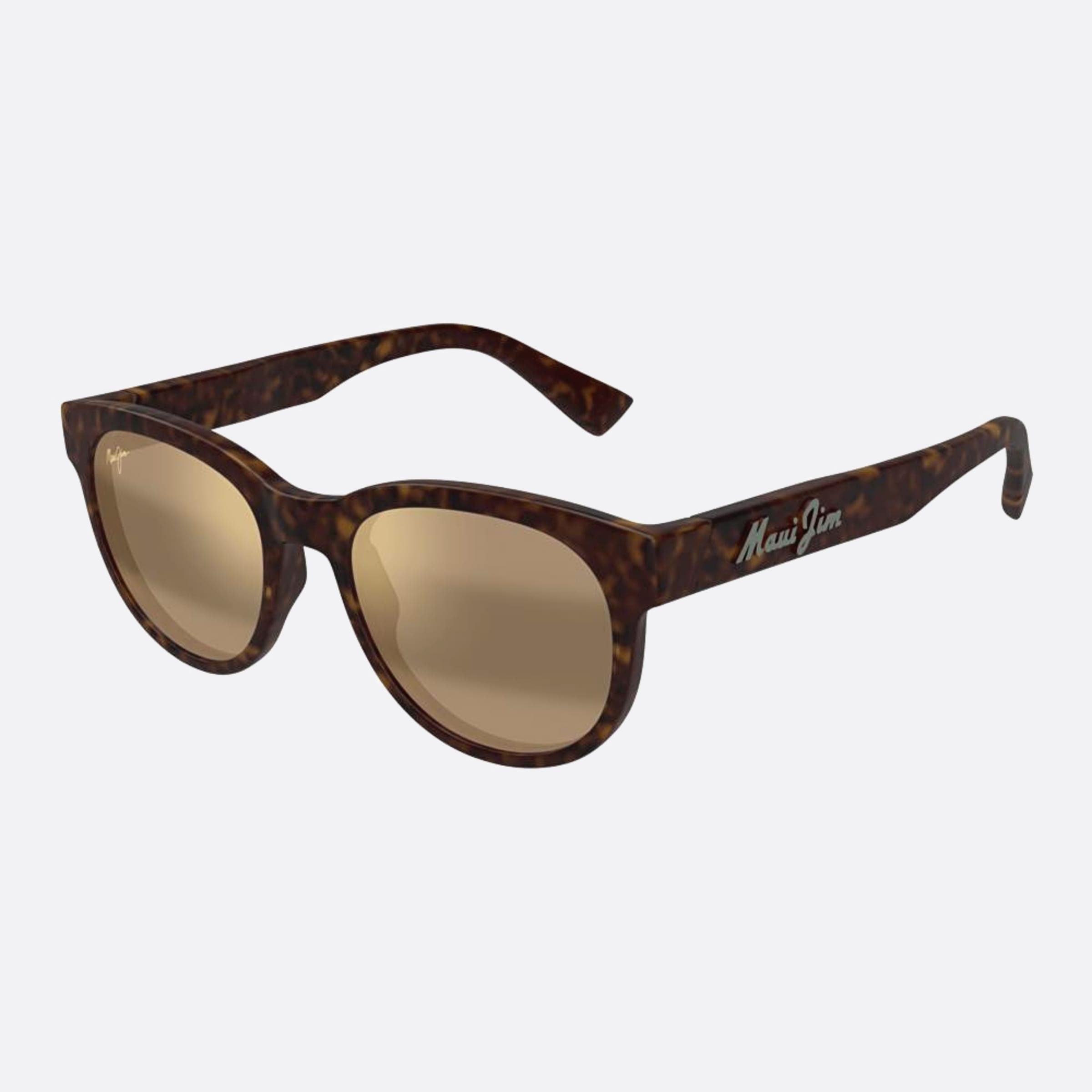 Maui 52mm Jim Hvbr Havana Pantos Polarized Men Sunglasses - Side View