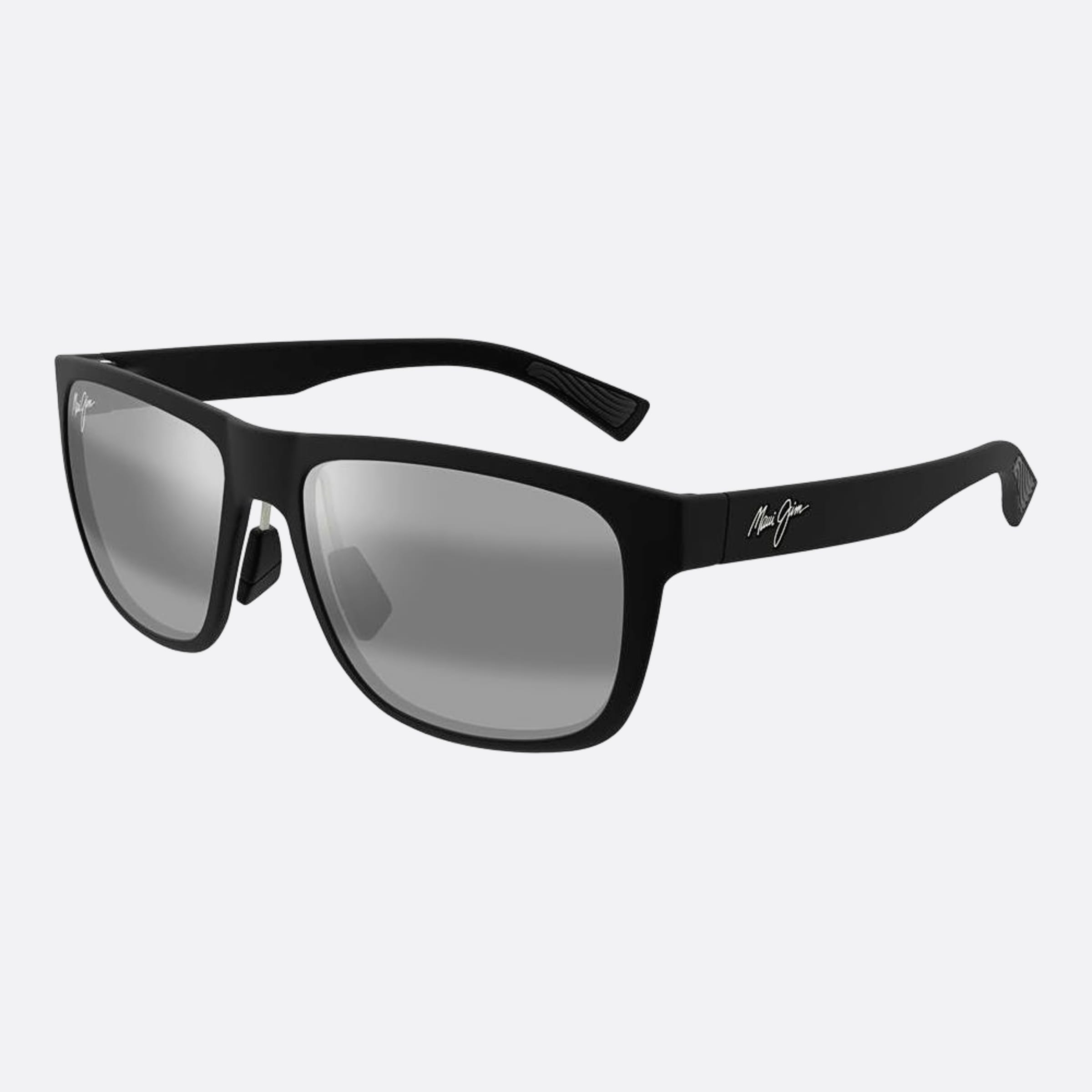 Maui 57mm Jim Bkgy Black Squared Polarized Men Sunglasses - Side View