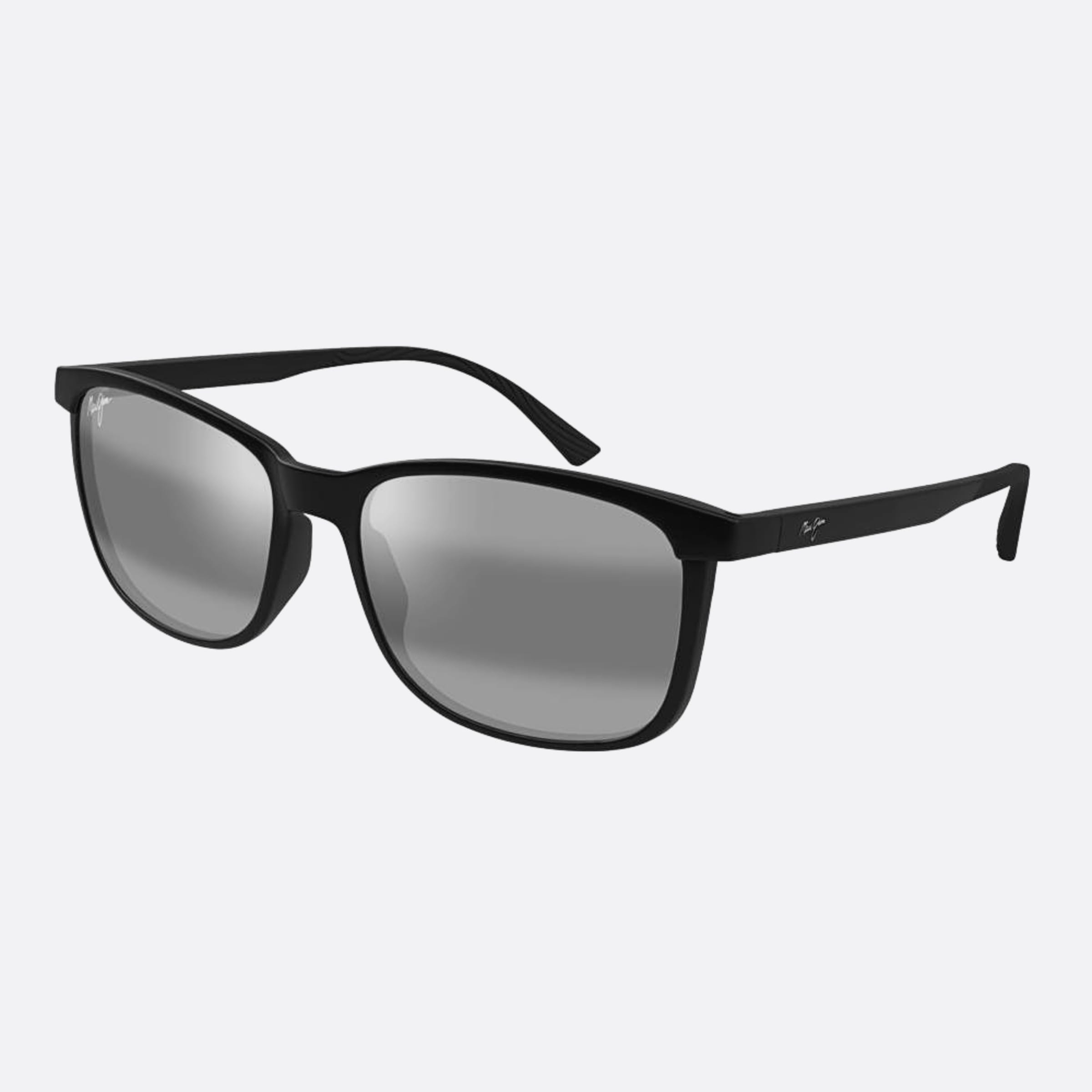 Maui 57mm Jim Bkgy Black Squared Polarized Men Sunglasses - Side View
