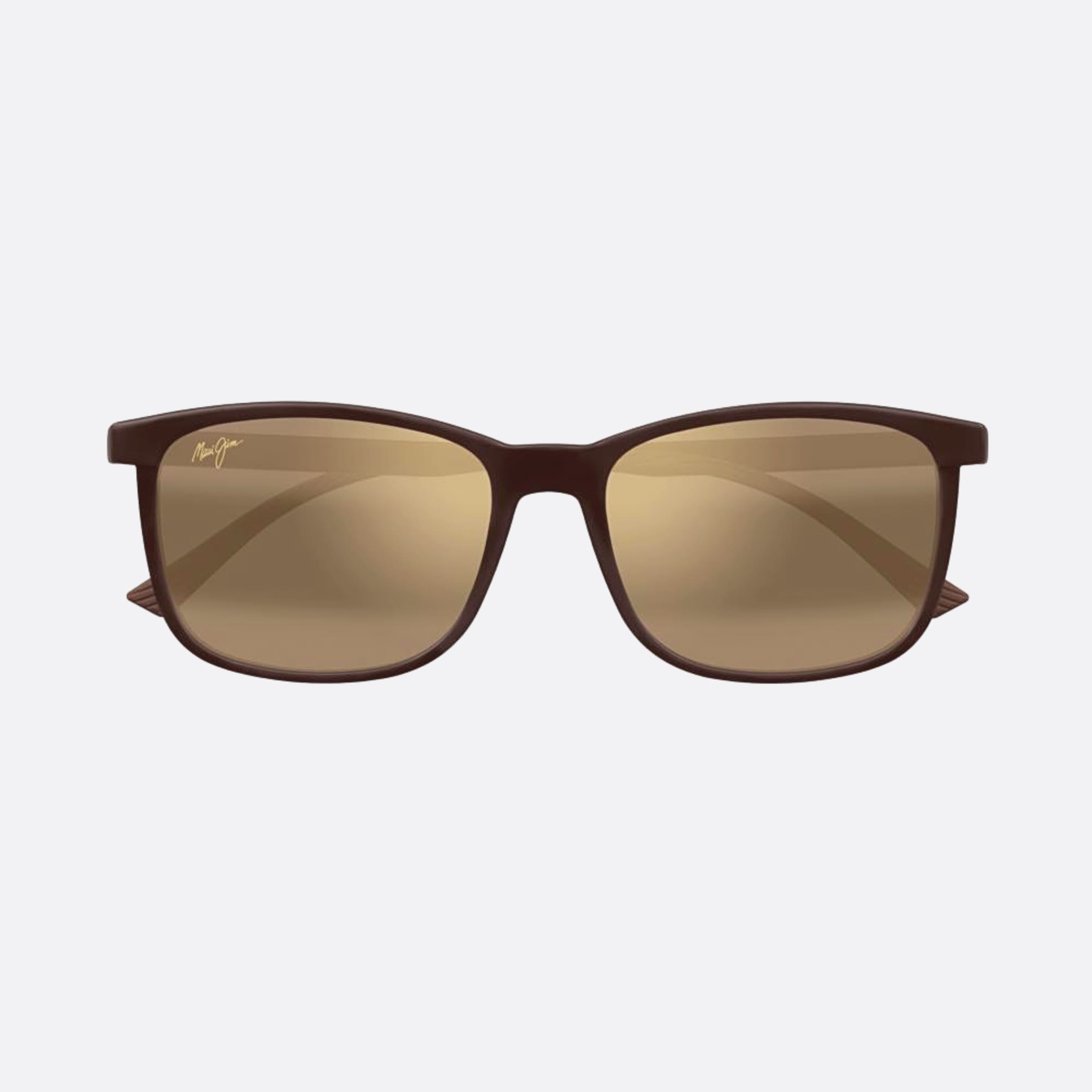 Maui 57mm Jim Brbr Brown Squared Polarized Men Sunglasses - Main View