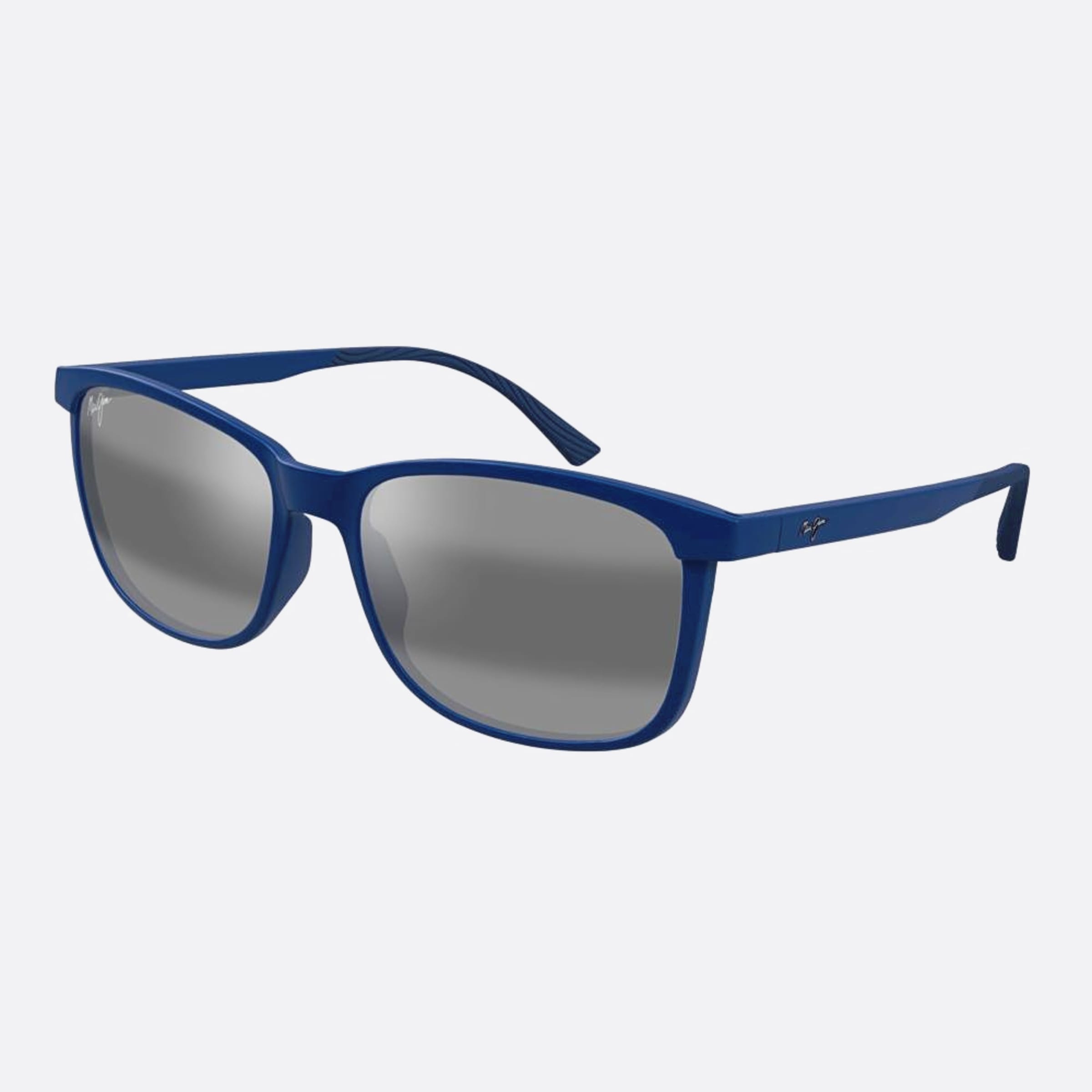 Maui 57mm Jim Blgy Blue Squared Polarized Men Sunglasses - Side View