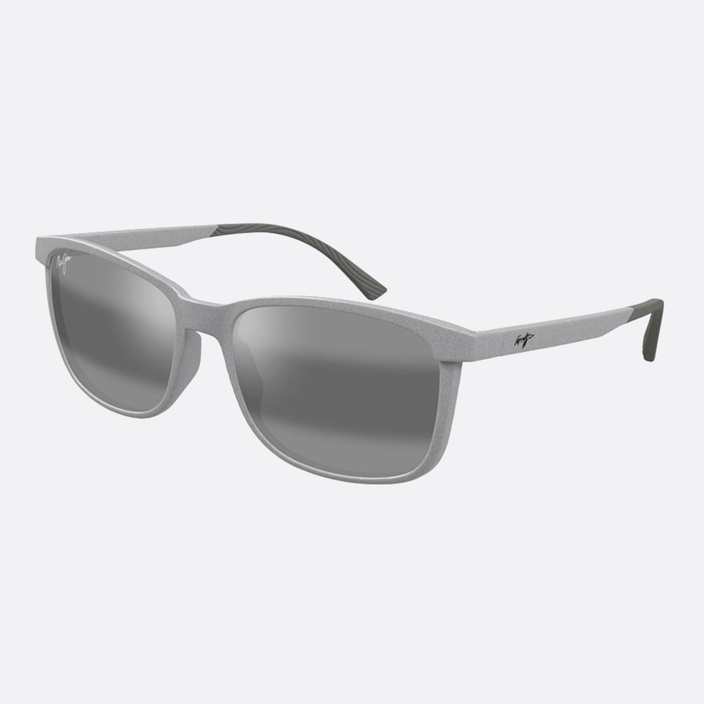 Maui 57mm Jim Gygy Grey Squared Polarized Men Sunglasses - Side View