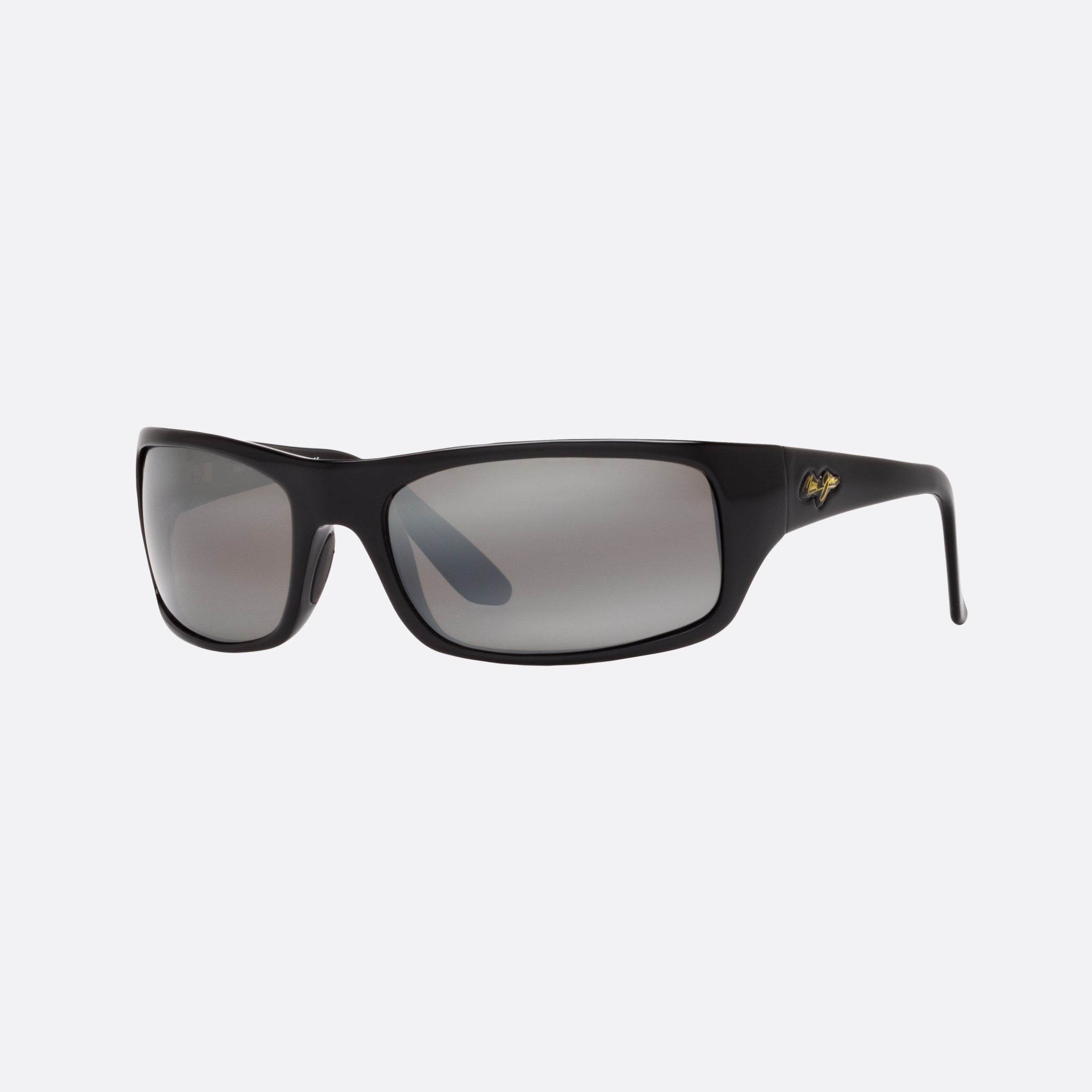 Maui 65mm Jim Peahi Black Rectangle Polarized Men Sunglasses - Main View