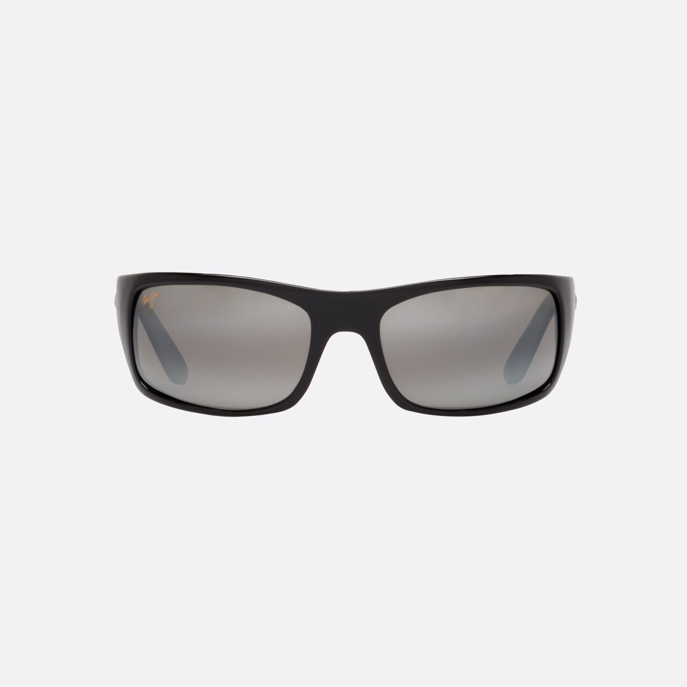 Maui 65mm Jim Peahi Black Rectangle Polarized Men Sunglasses - Side View