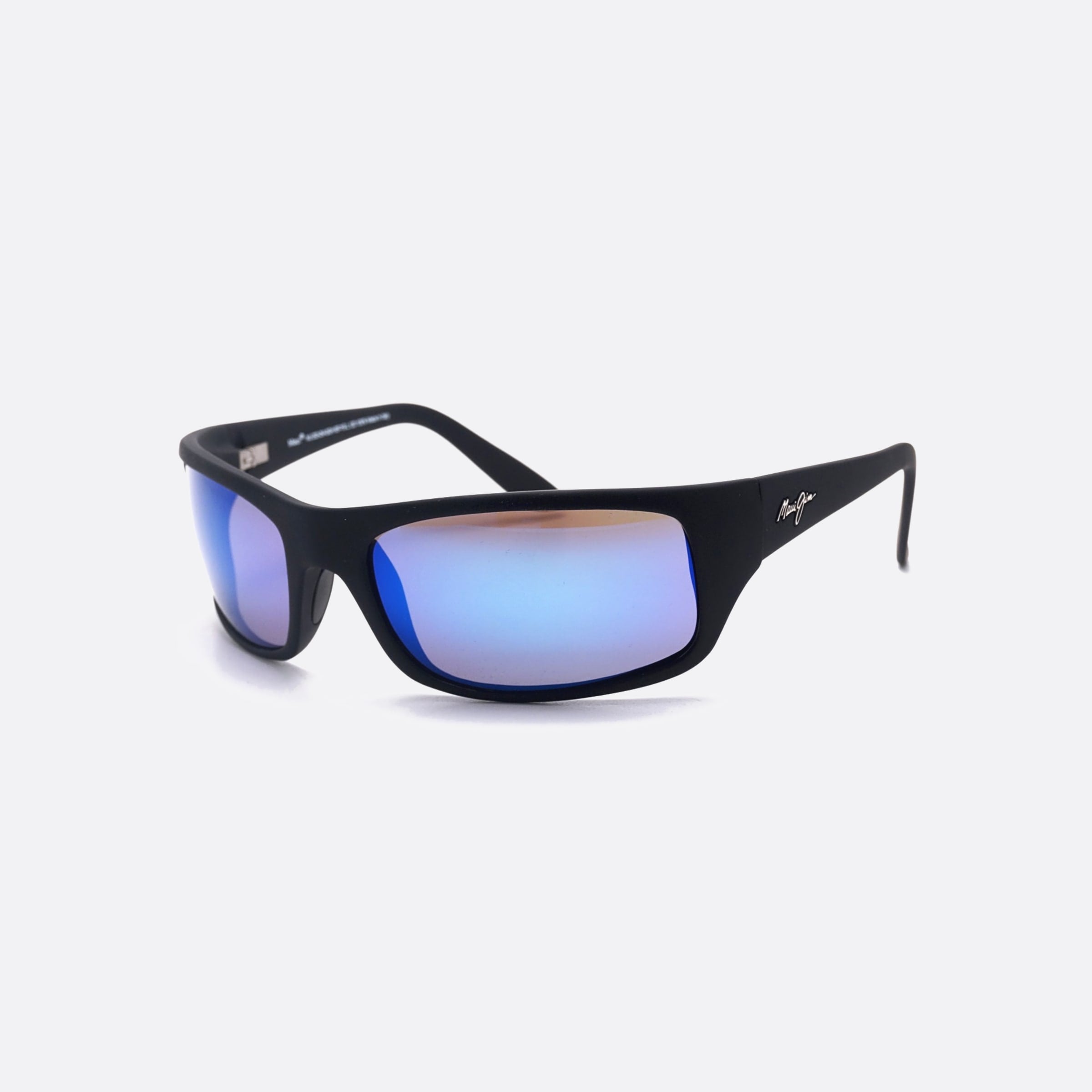 Maui 65mm Jim Peahi B202 Black Rectangle Polarized Men Sunglasses - Main View