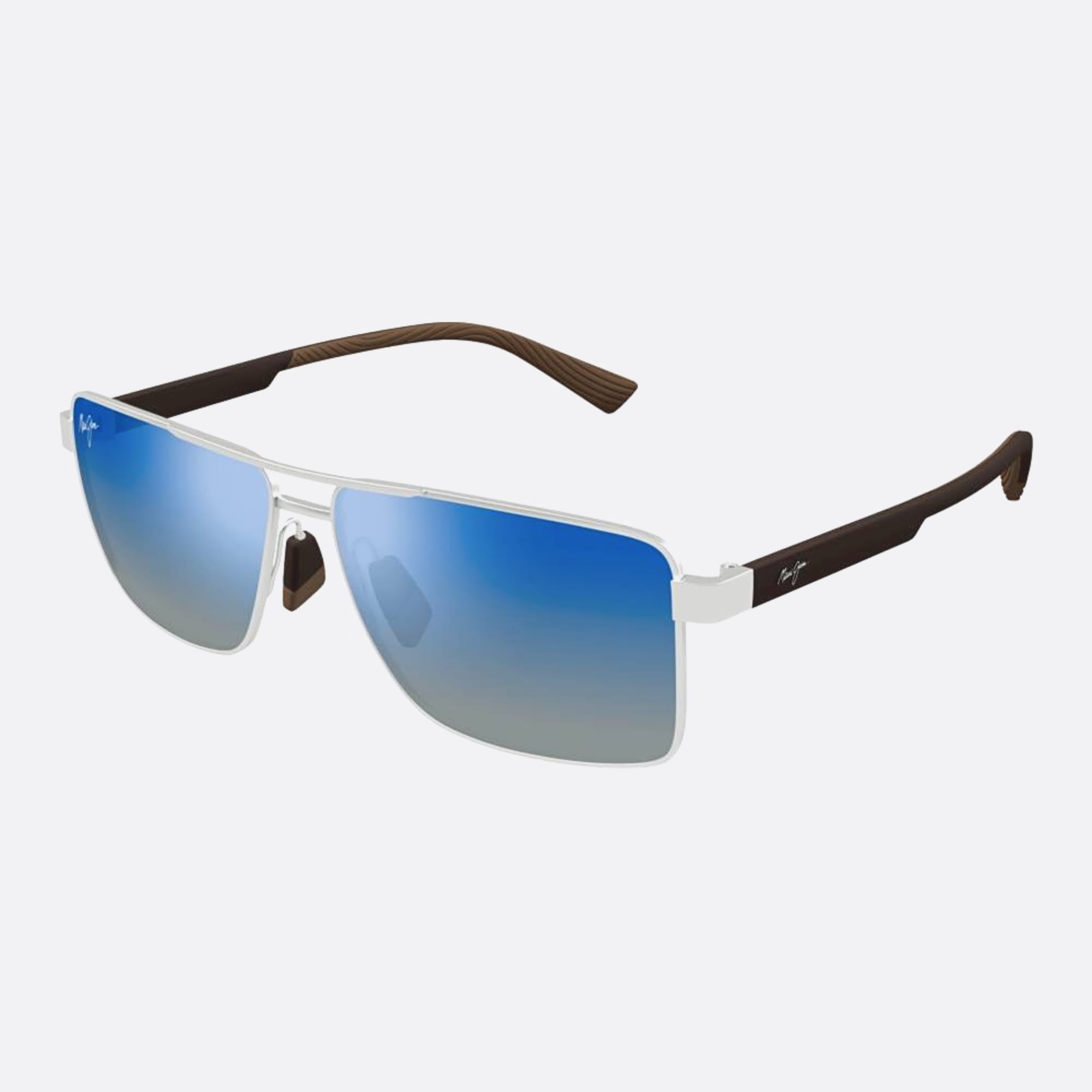 Maui 60mm Jim Piha Dbs621 Brown Pilot Men Sunglasses - Side View